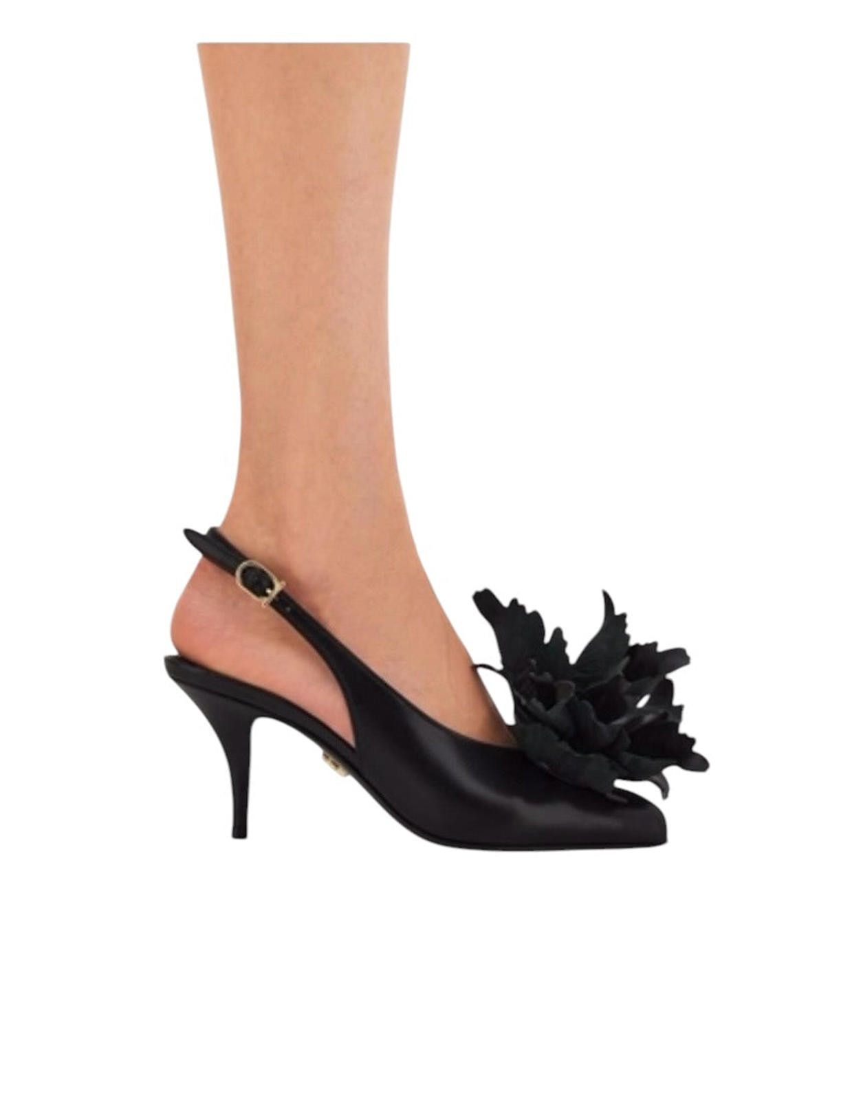 Salvatore Ferragamo Ferragamo Flower Embellished Slingback Size US 7.5 / IT 37.5 - 5 Thumbnail