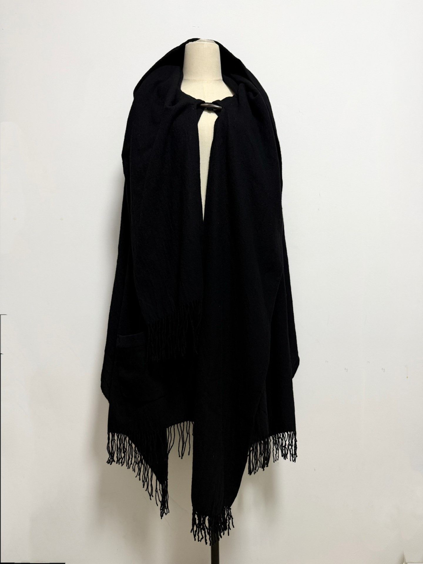 Y's Yohji Yamamoto Y's Black Wool Cape Size US M / EU 48-50 / 2 - 1 Thumbnail