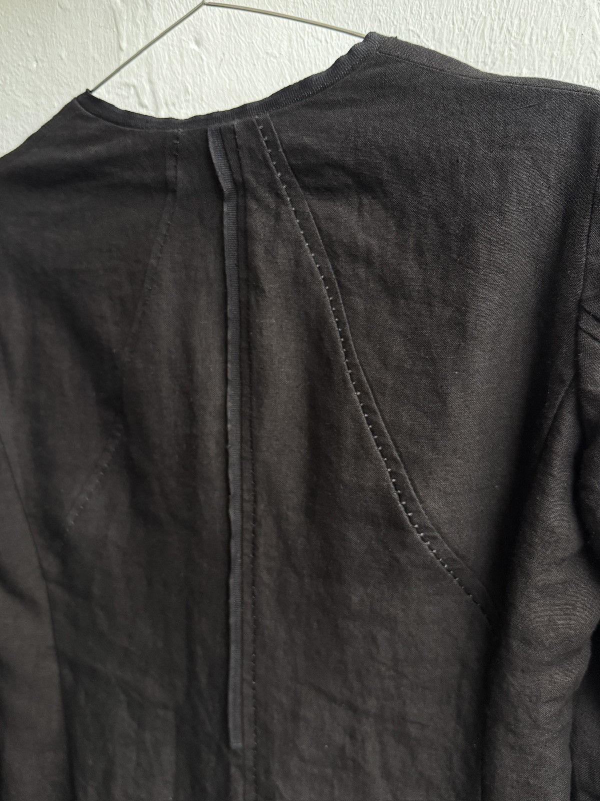 Layer-0 Layer-0 Retro Overlock Stitch Avant-Garde Linen Jacket/Coat Size S / US 4 / IT 40 - 10 Thumbnail