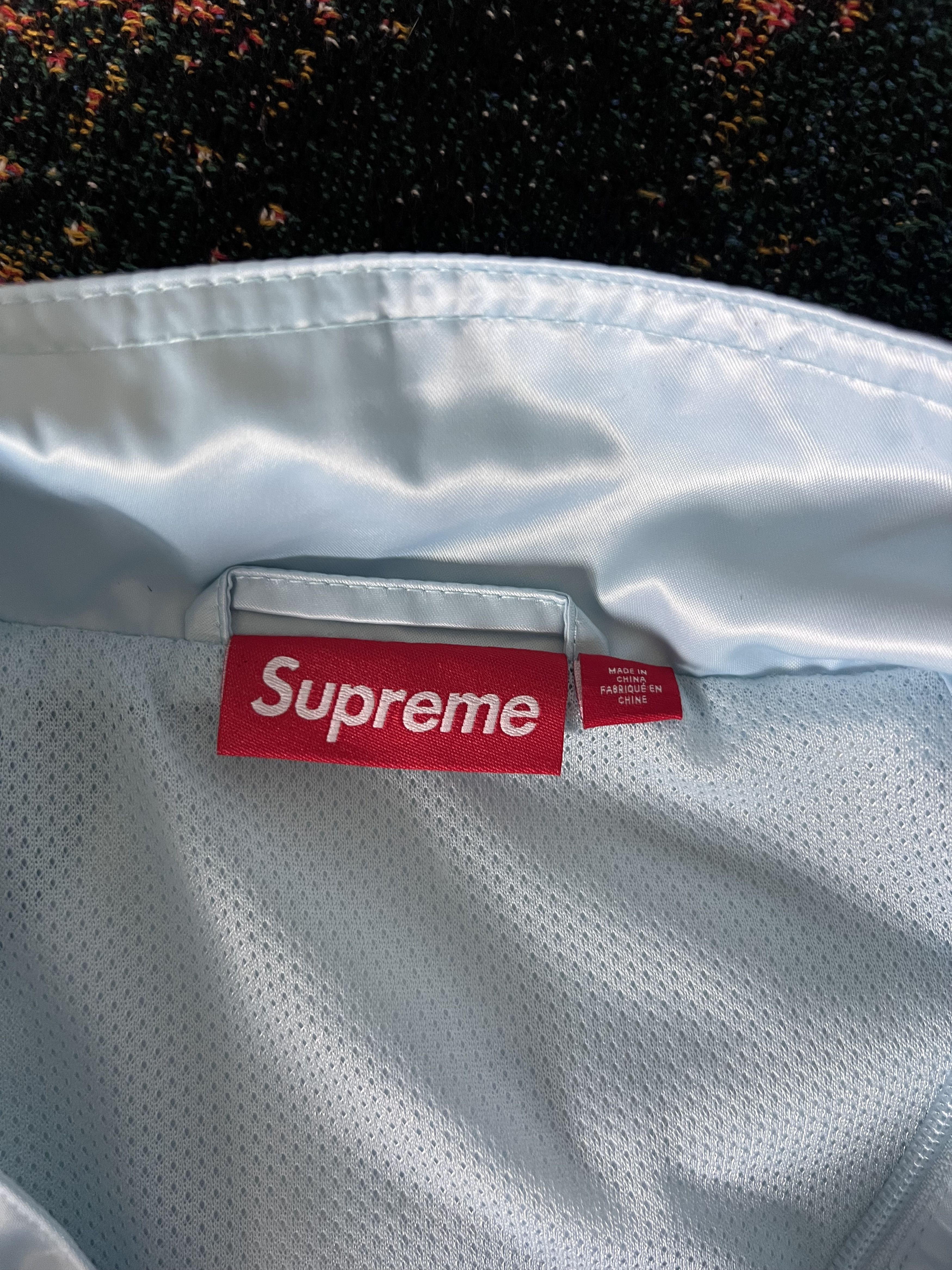 Supreme Supreme Satin Piping Jacket in Light Blue Size US XL / EU 56 / 4 - 6 Thumbnail