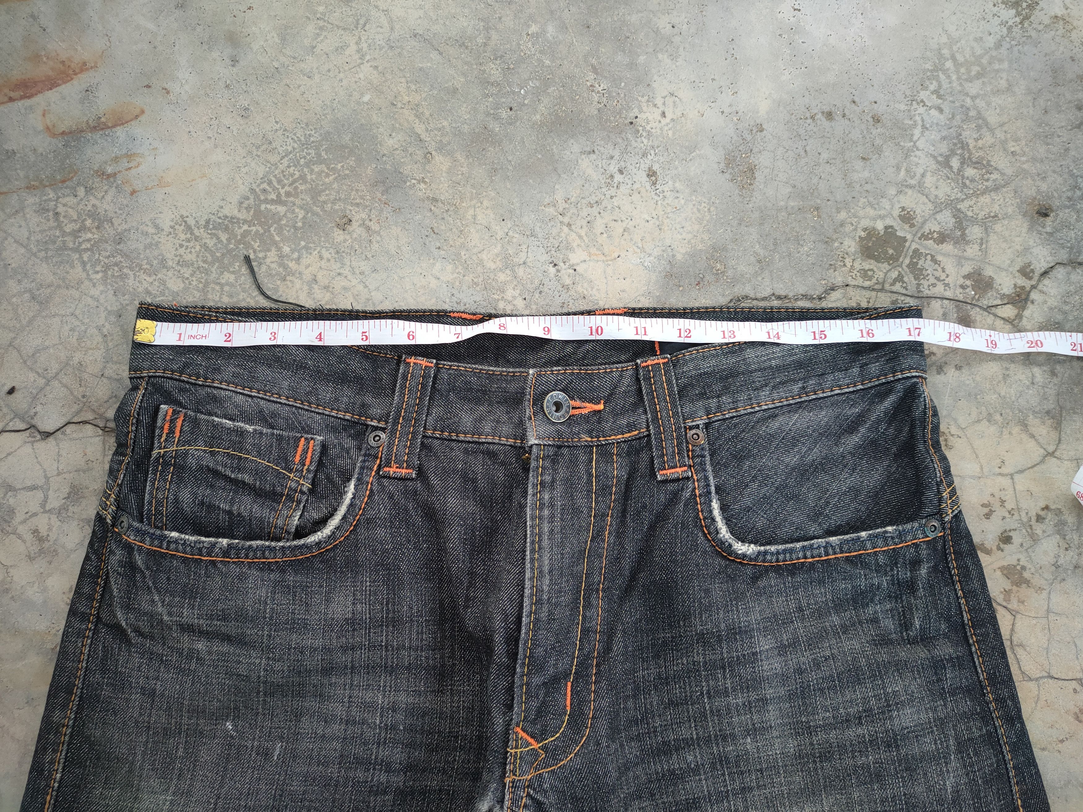 Edwin VINTAGE EDWIN FADED BLACK JEANS DENIM PANTS Size US 34 / EU 50 - 7 Thumbnail