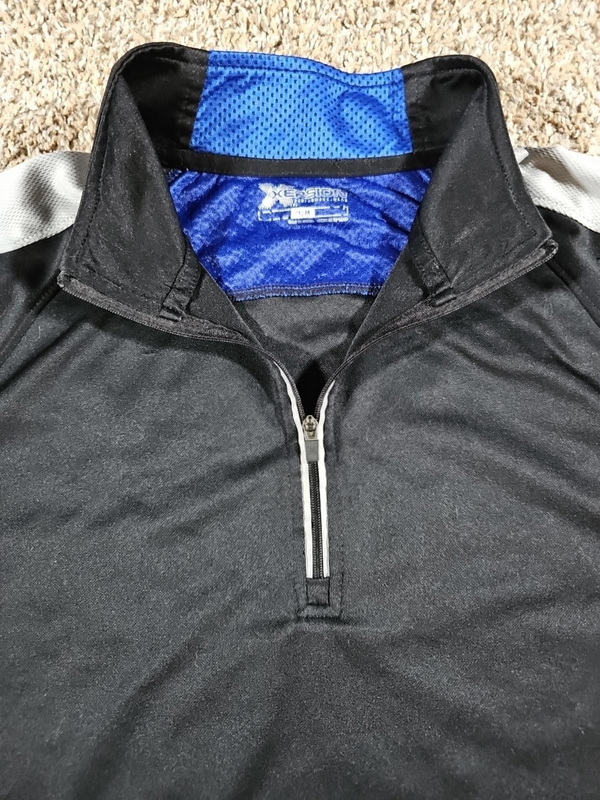 Designer Xersion Performance Wear 1/4zip LS Running Top Mens M Size ONE SIZE - 2 Thumbnail