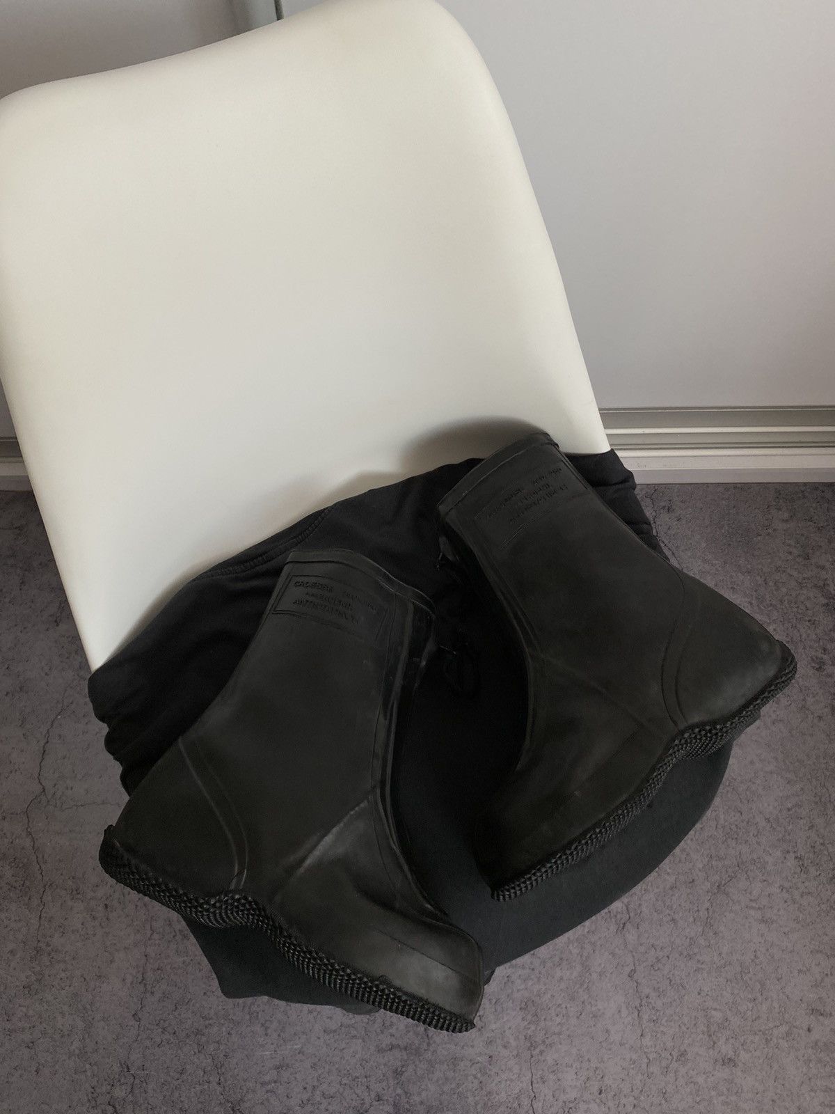Other Avant Garde Vintage 80s Military Waterproof Boots Size US 12 / EU 45 - 11 Thumbnail