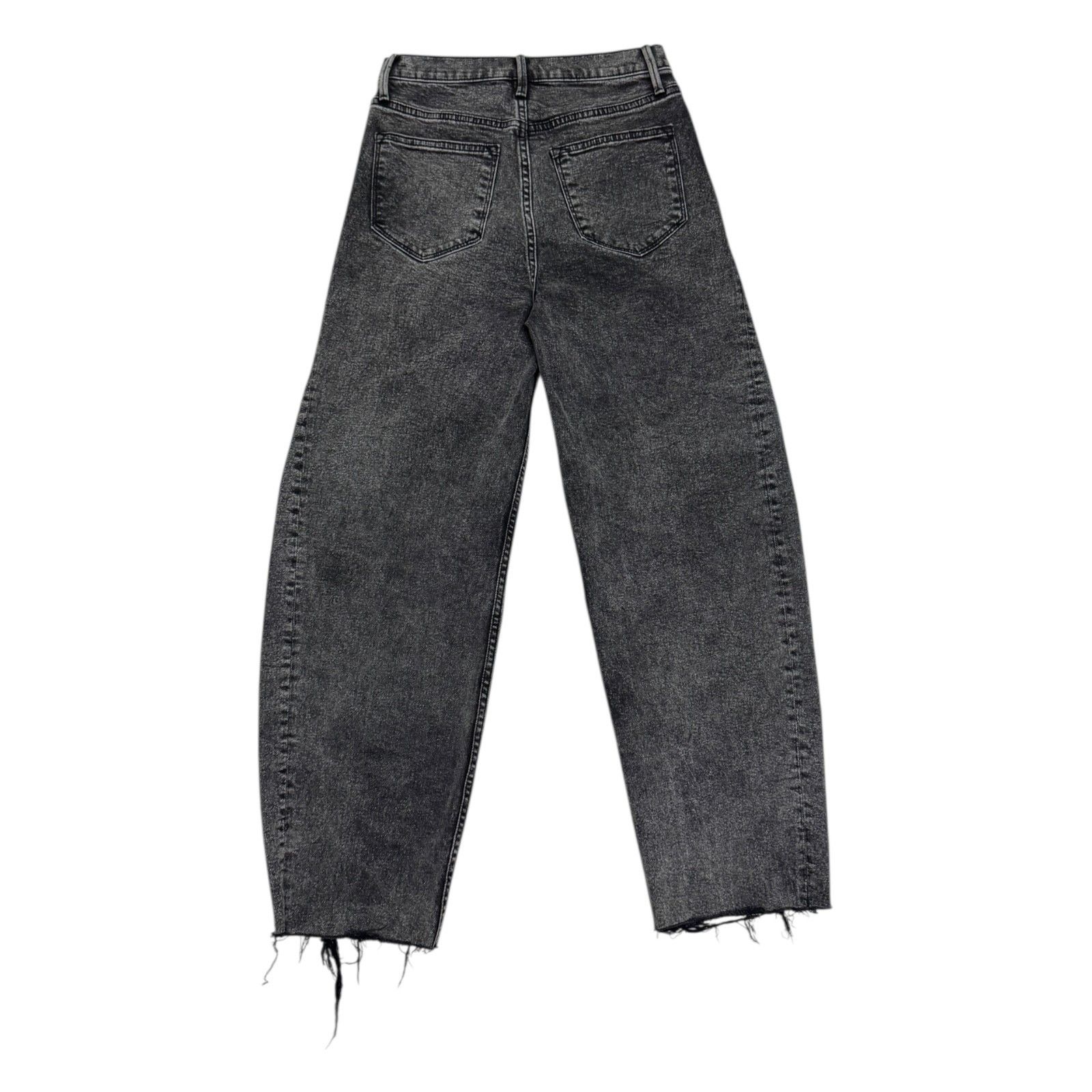 AQUA AQUA Designer BARREL JEANS Denim Grey Pants 25 Size 25" / US 0 / IT 36 - 2 Thumbnail