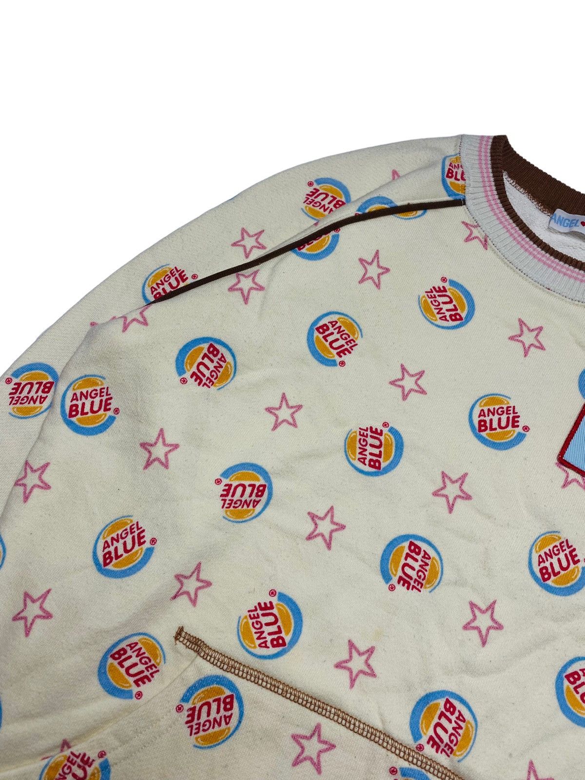 Angel Blue 2000s Angel Blue - Burger King Star Sweatshirt Size M / US 6-8 / IT 42-44 - 4 Thumbnail