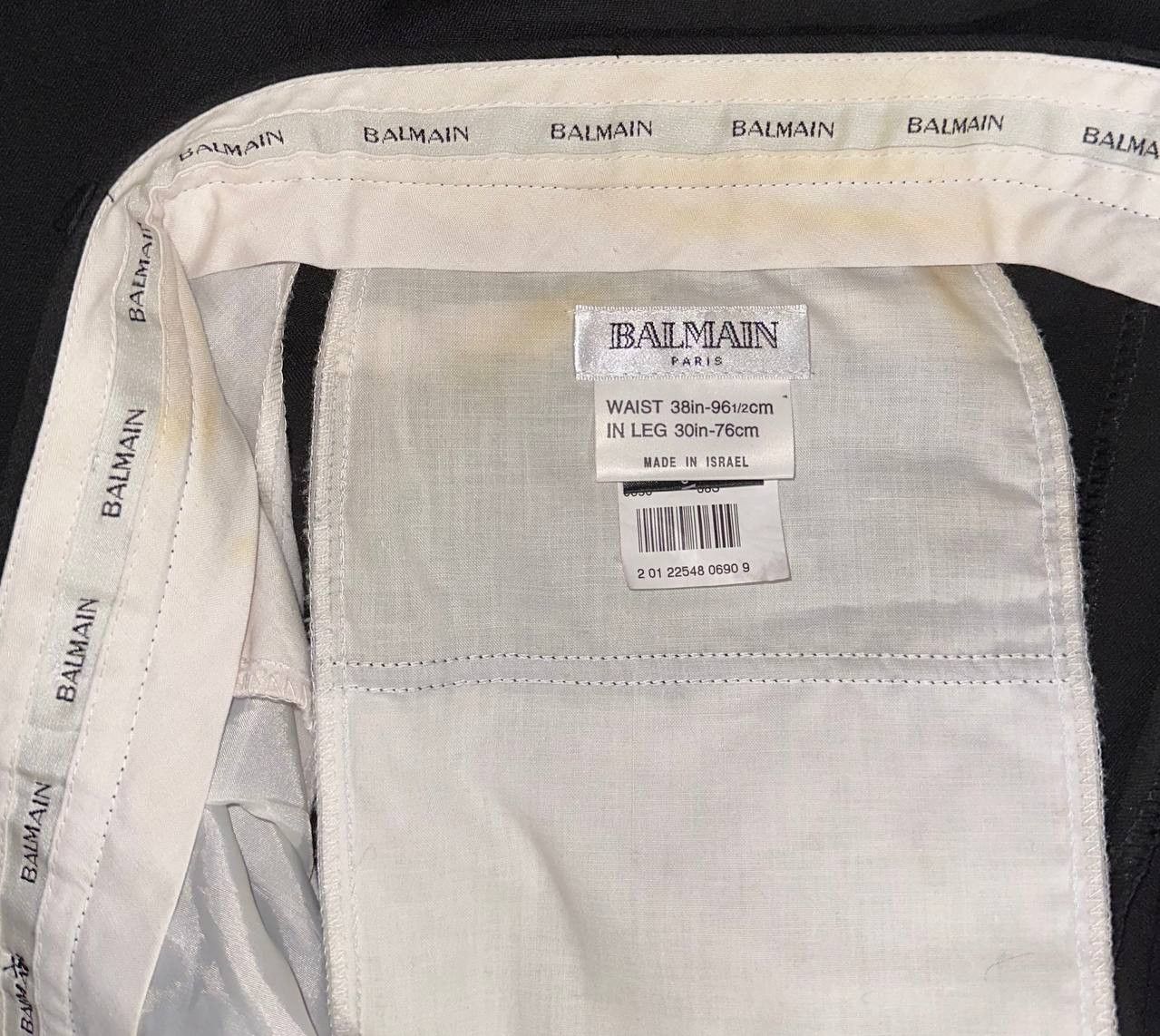 Balmain × Vintage BALMAIN 100% WOOL Ankle STRAIGHT Leg Trouser Pants Size US 38 / EU 54 - 10 Thumbnail