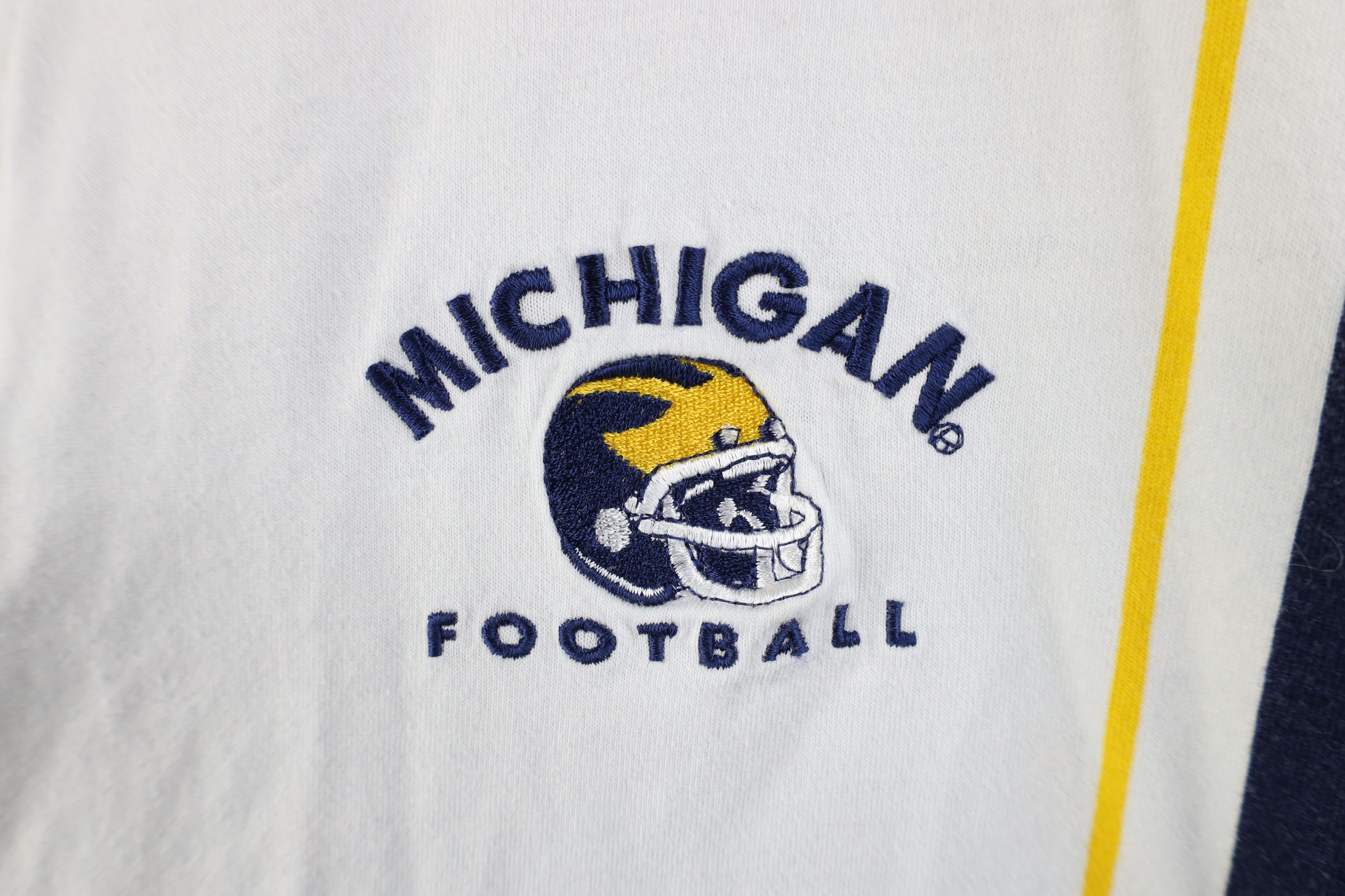 Nike Vintage 90s Nike University of Michigan Football Polo Shirt Size US XL / EU 56 / 4 - 4 Thumbnail