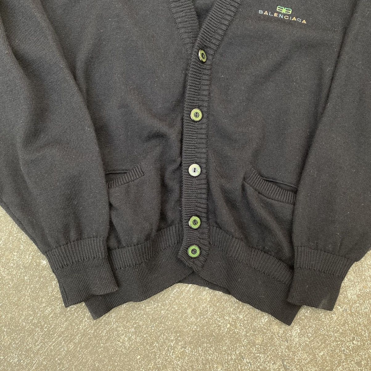 Balenciaga BALENCIAGA Black Logo Knit Cardigan. Size M / US 6-8 / IT 42-44 - 12 Thumbnail