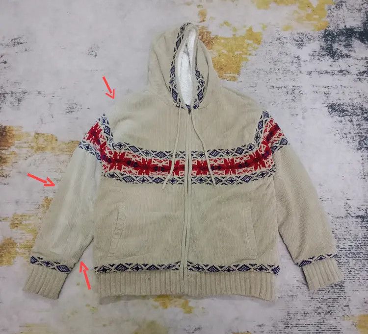 Japanese Brand Vintage Horizon Dream Sherpa Lined Hoodie Native Jacket Size US M / EU 48-50 / 2 - 9 Thumbnail