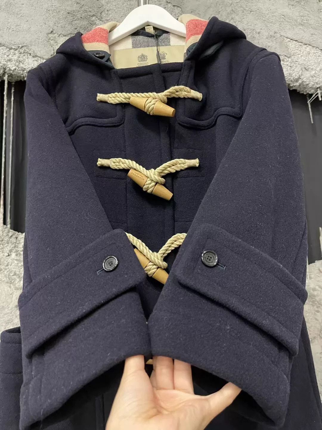 Burberry Burberry Navy Toggle Preppy Coat Size US 7 / EU 40 - 5 Thumbnail
