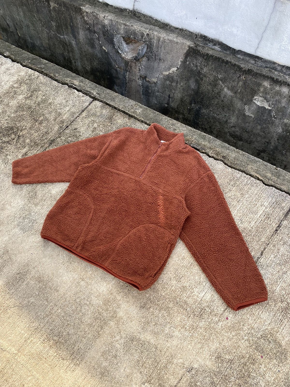 image of Gu Sherpa Half Zipper in Brown, Men's (Size XL)