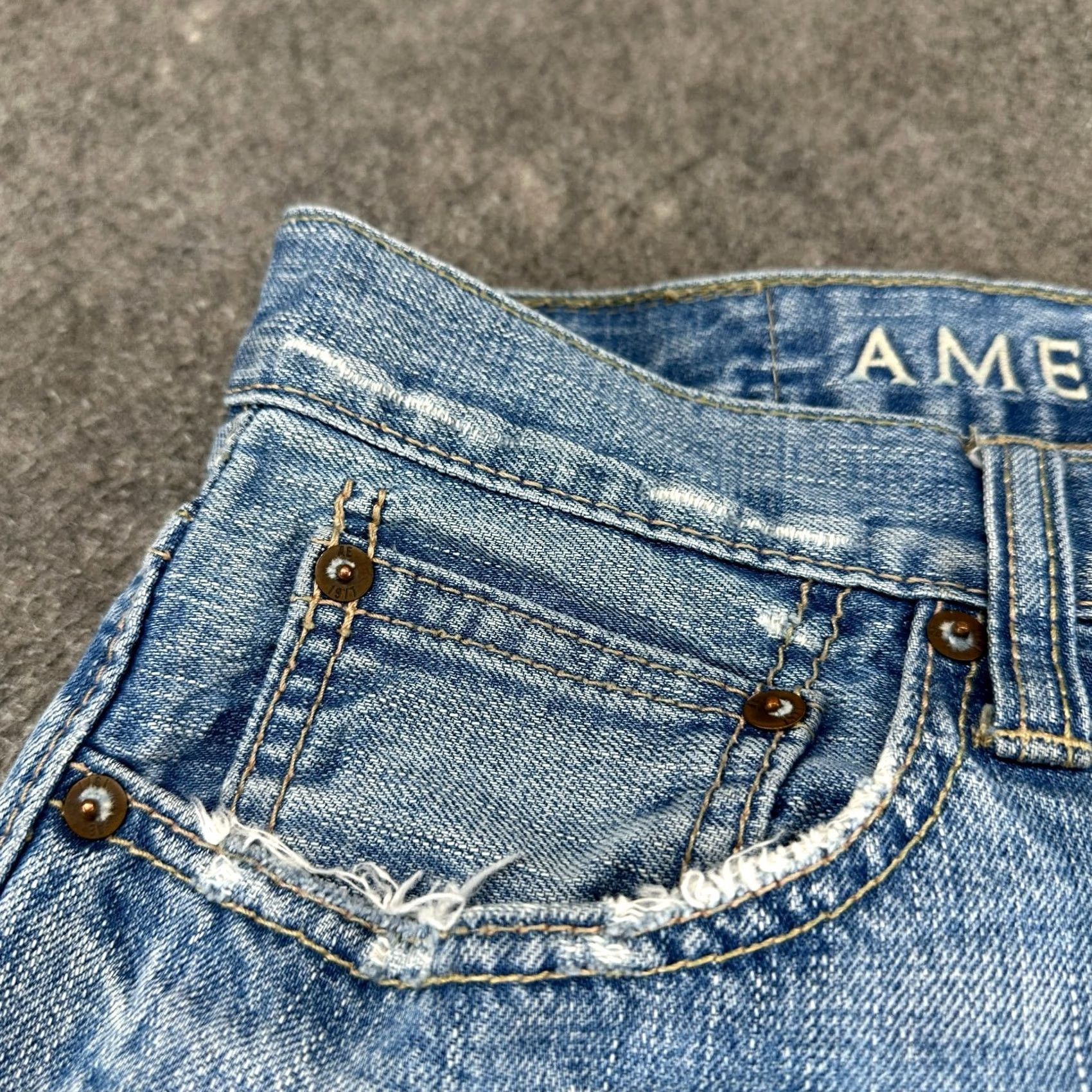 American Eagle Outfitters American Eagle Outfitters Jeans Men 32x36 Blue Bootcut Stretch Distressed 5-Pocket Denim Size US 32 / EU 48 - 7 Thumbnail