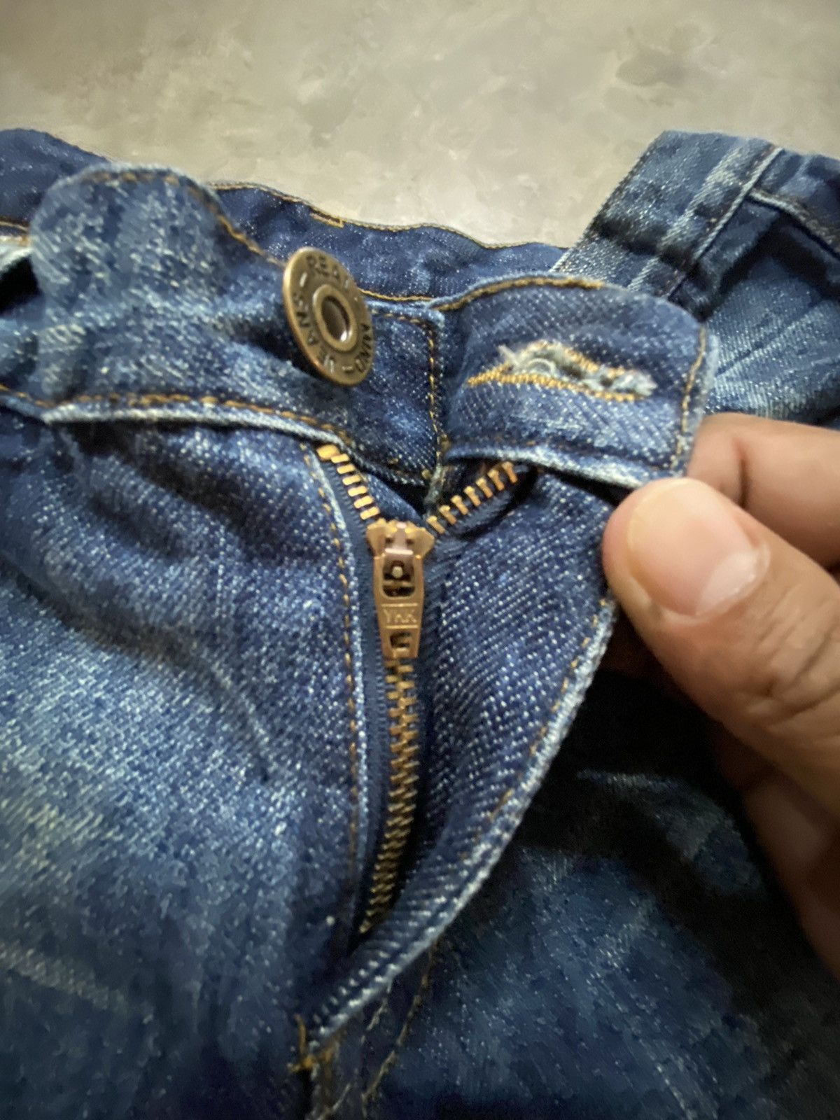 Japanese Brand × Jean × LOWBOX Flare Jeans Japanese Real Mind Low Rise Boot Cut Size US 31 - 5 Thumbnail