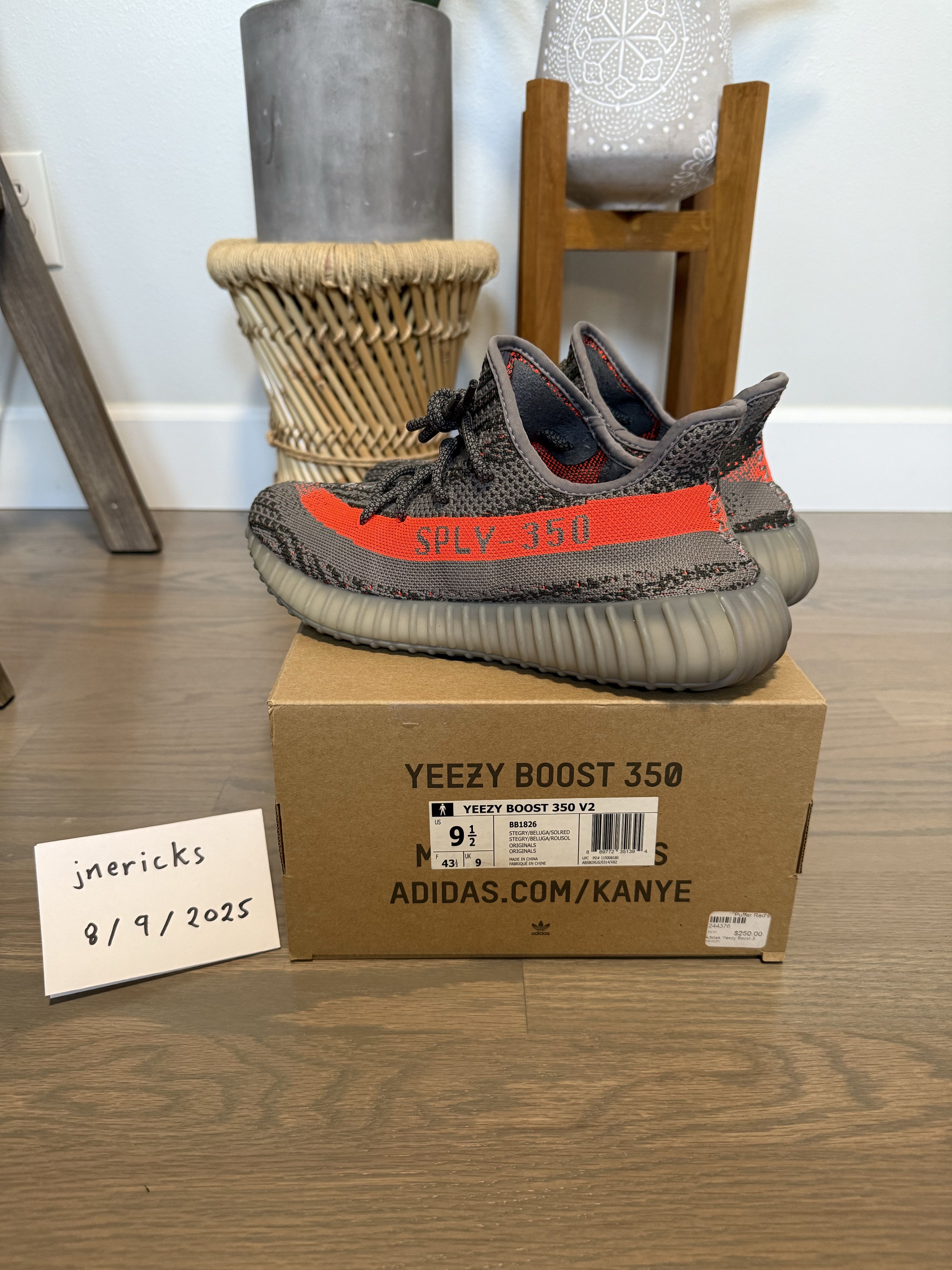 Adidas Yeezy Boost 350 V2 Beluga Size US 9.5 / EU 42-43 - 2 Thumbnail
