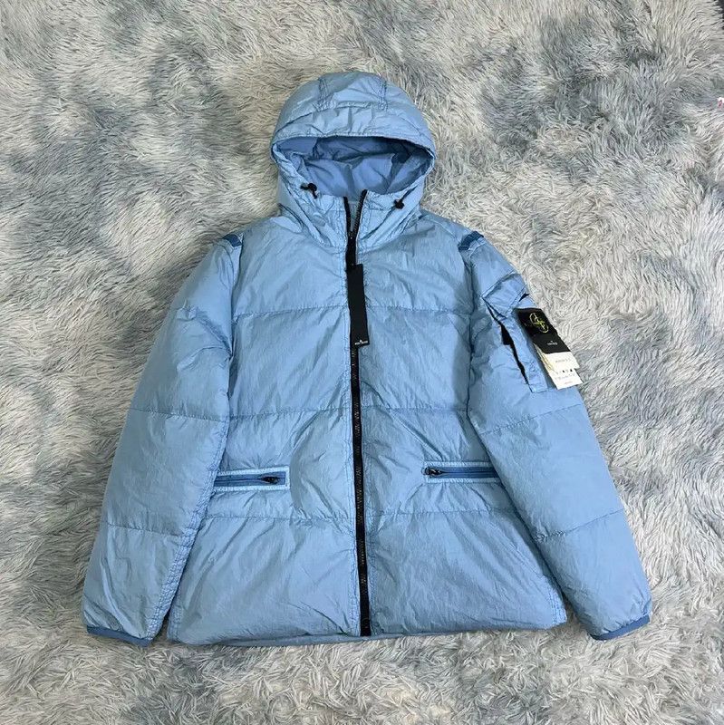 Stone Island Stone Island Men's Light Blue Down Jacket 0089 Size US L / EU 52-54 / 3 - 1 Thumbnail