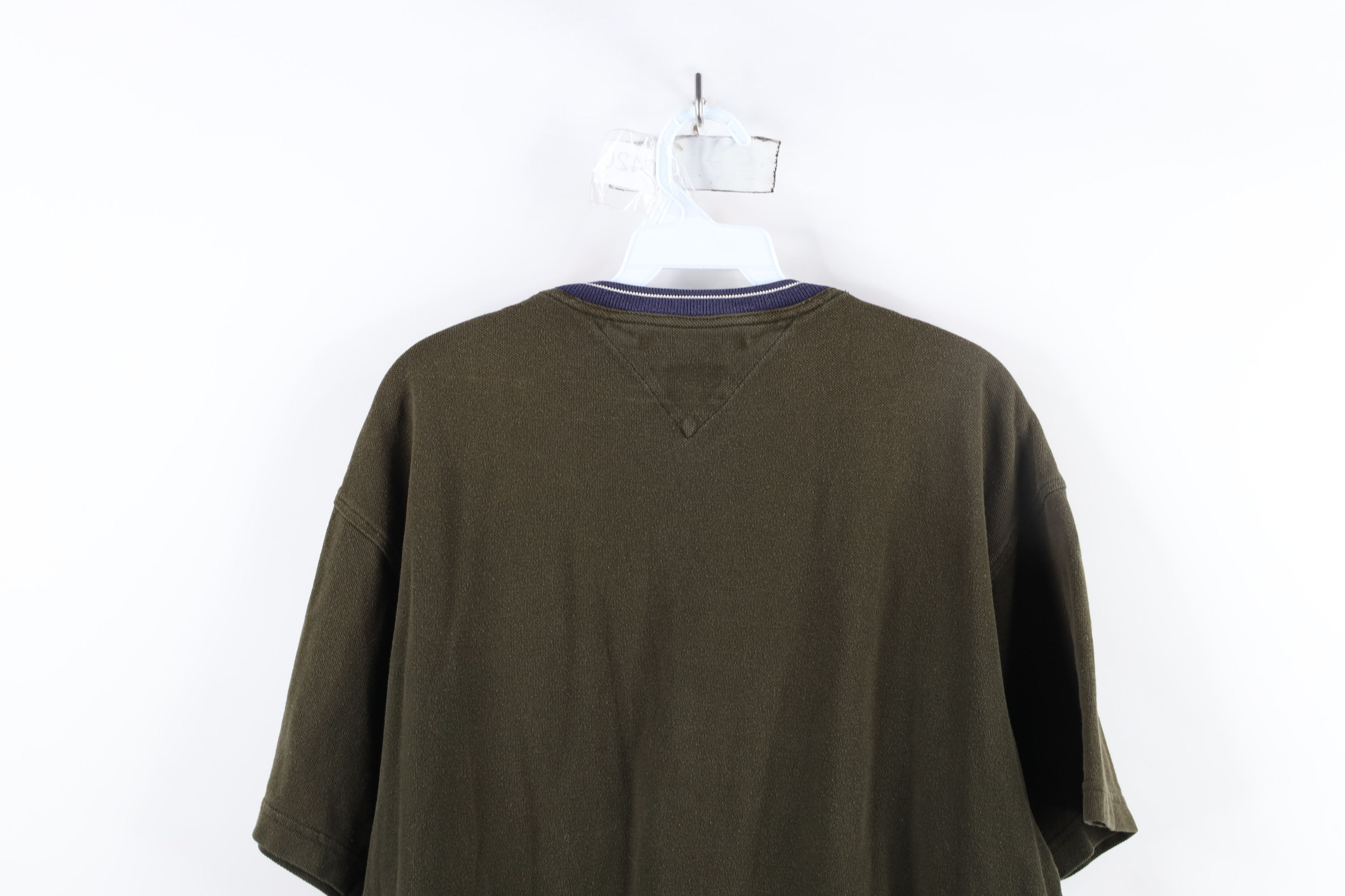 Tommy Hilfiger × Vintage Vintage 90s Tommy Hilfiger Pique Cotton Heavy T-Shirt Green Size US M / EU 48-50 / 2 - 10 Thumbnail
