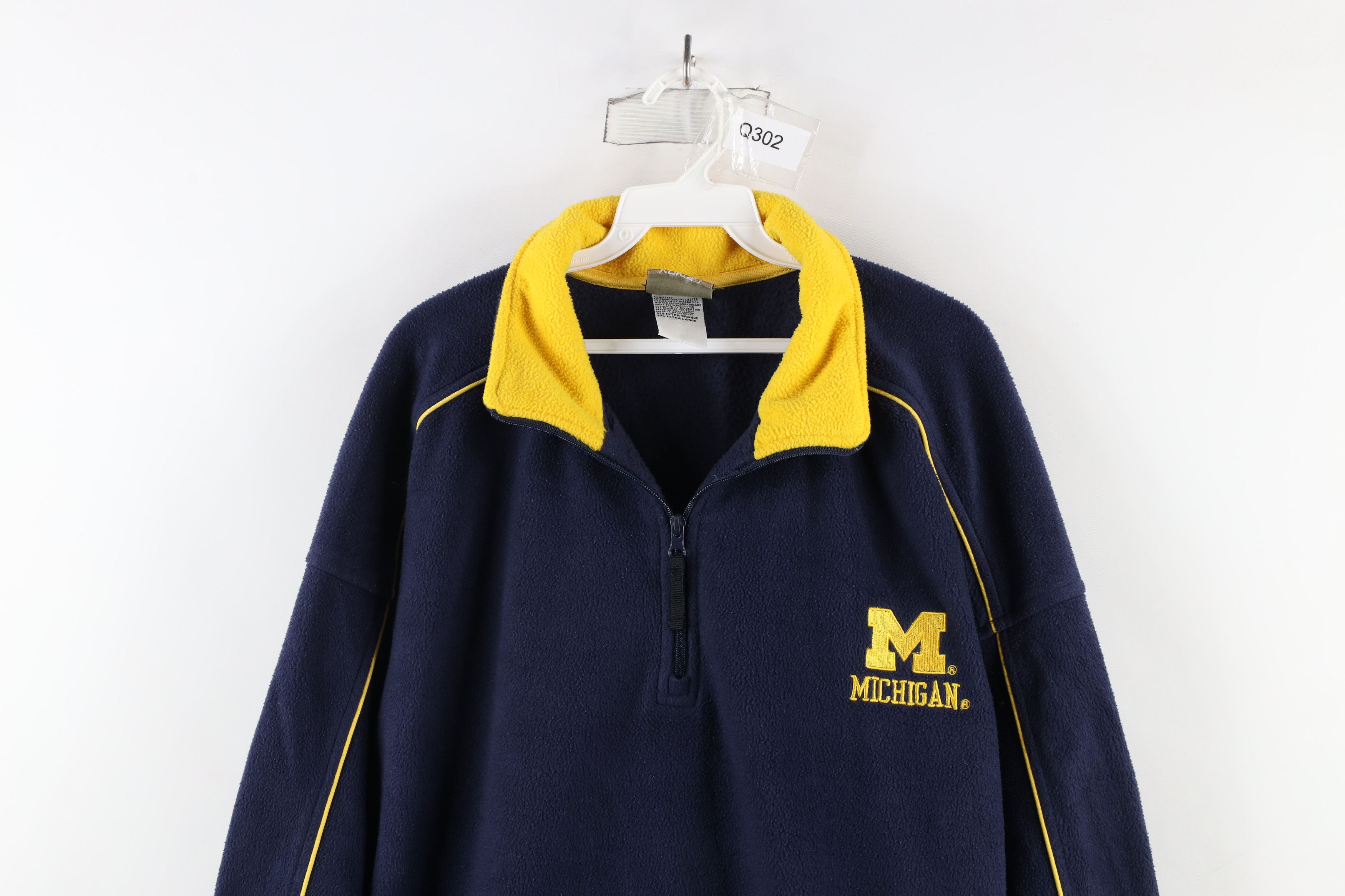 Reebok × Vintage Vintage Reebok Heisman Michigan Football Fleece Sweater Blue Size US XXL / EU 58 / 5 - 2 Thumbnail