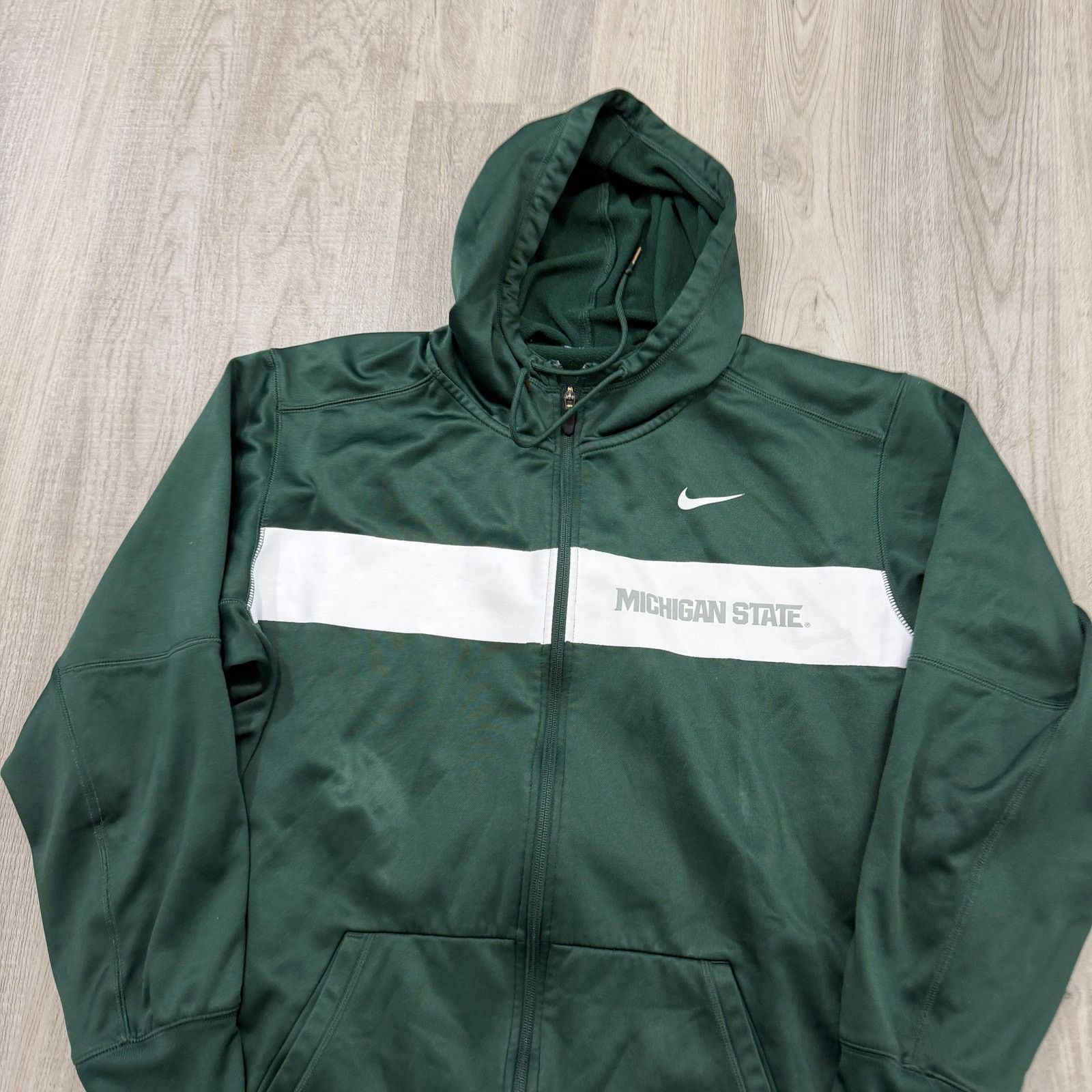 Nike Nike Michigan State Spartans Hooded Jacket Men's Extra Large Size US XL / EU 56 / 4 - 2 Thumbnail