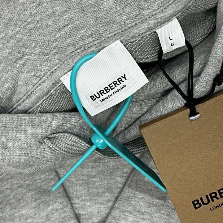 Burberry Burberry Burberry Gray Logo Hoodie for Men-2507 Size US L / EU 52-54 / 3 - 2 Thumbnail