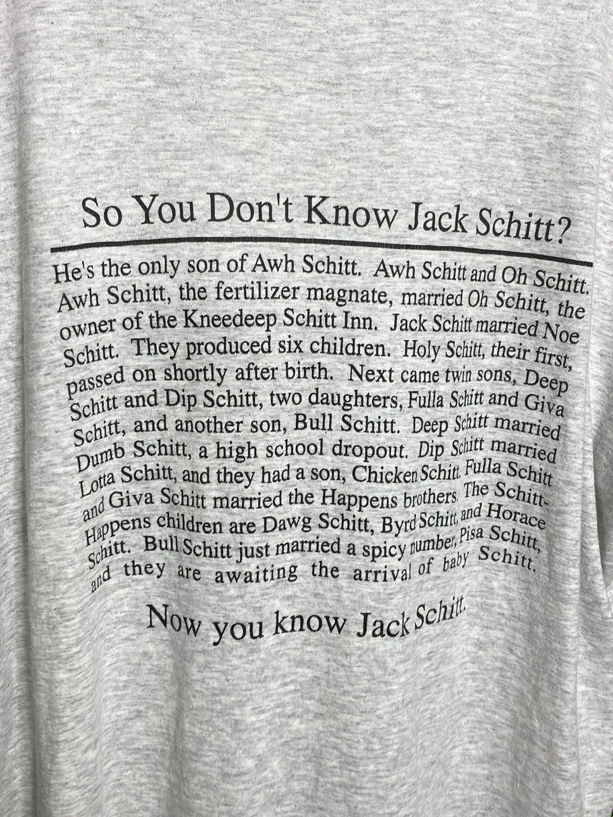 Vintage 🚨Vintage I Know Jack Shit Met Him In Nashville 90s T-Shirt Size US XXL / EU 58 / 5 - 6 Thumbnail