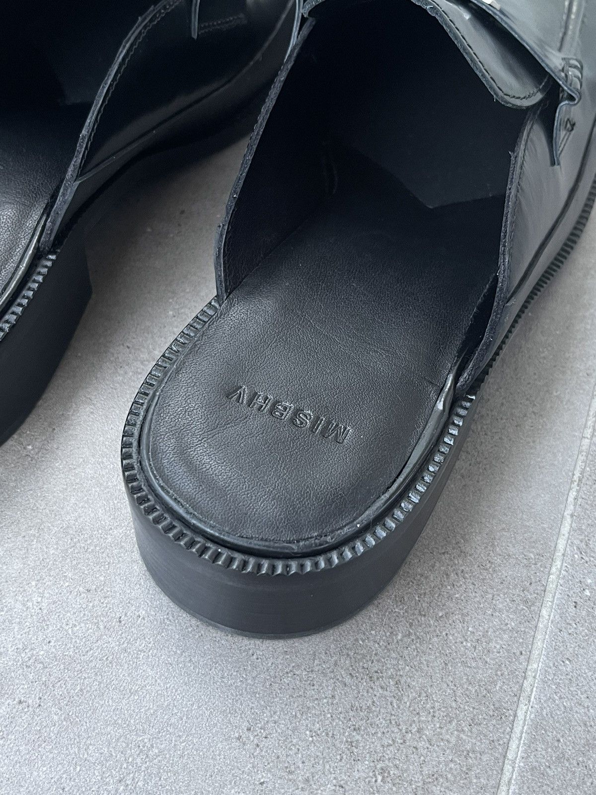 Misbhv !DS! SS23 Misbhv Brutalist Slip On Black Loafers Size US 11 / EU 44 - 17 Thumbnail