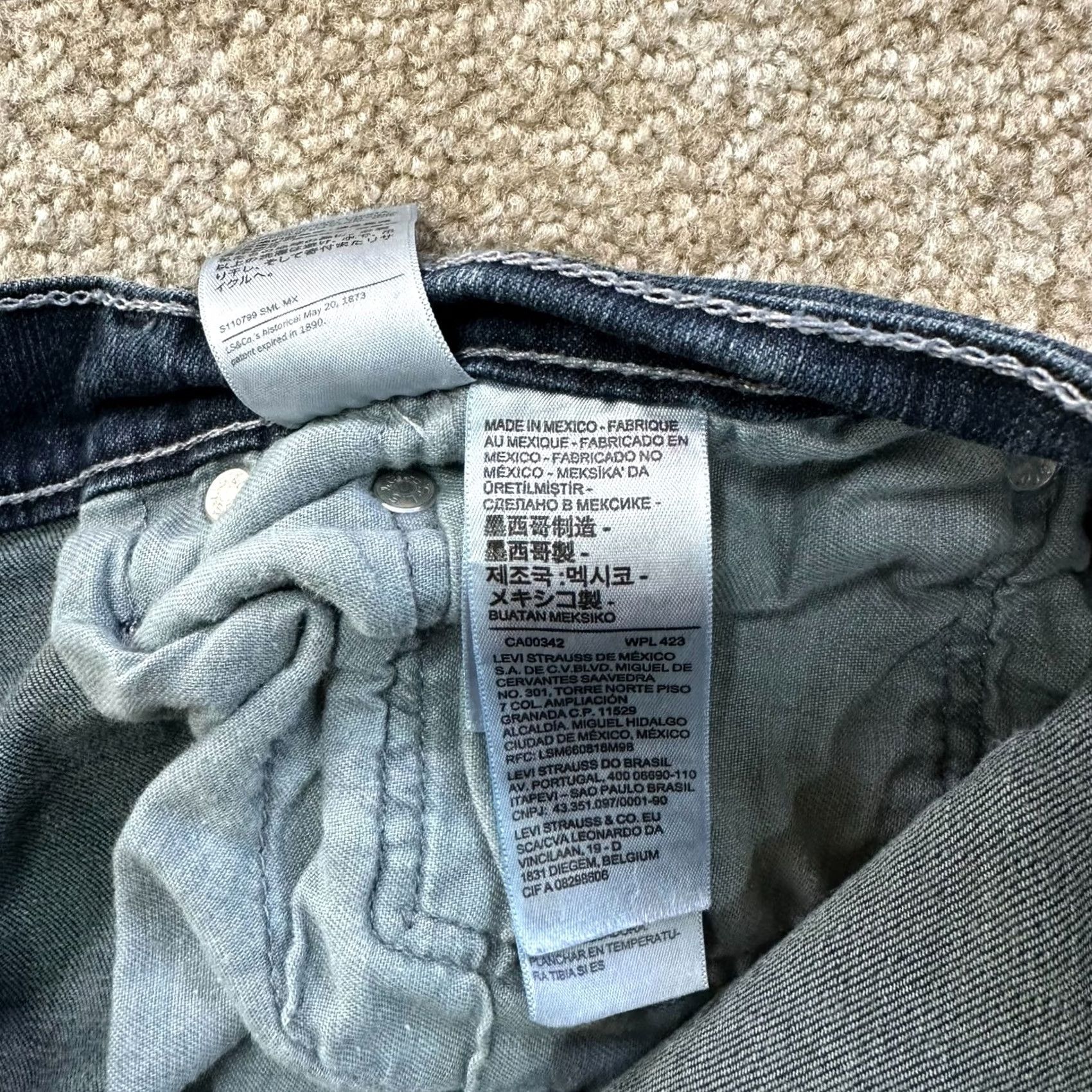 Levi's Levi's 559 Relaxed Straight Leg Jeans Men 34x32 Blue Denim Pants Size US 34 / EU 50 - 4 Thumbnail