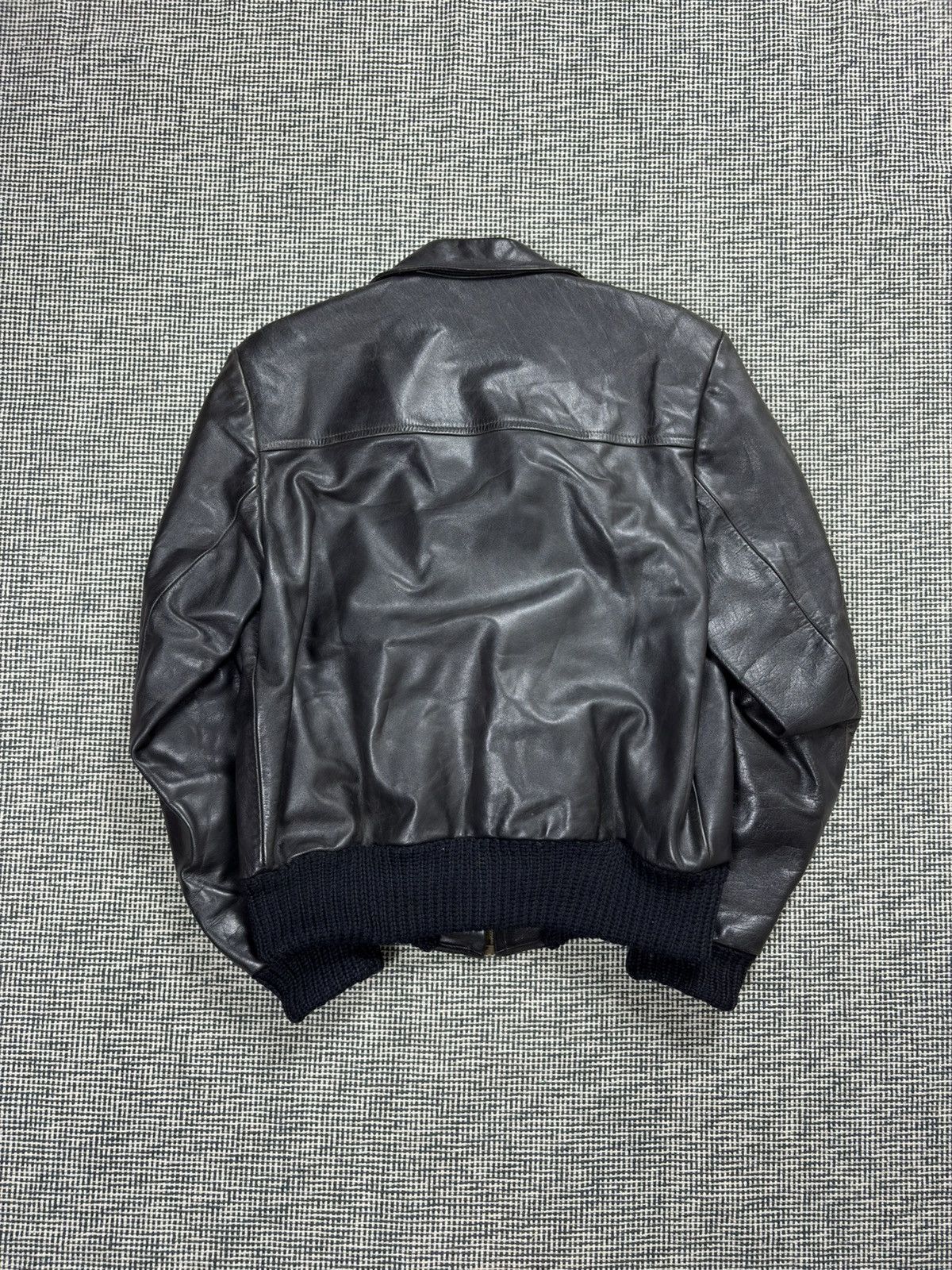 Leather WW2 40s Germany cropped cyclist leather bomber jacket grail Size US M / EU 48-50 / 2 - 3 Thumbnail