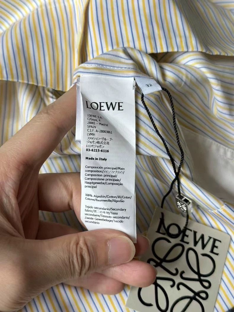 Loewe loewe Striped short-sleeved shirt 2506-Nextarrow Size 4XL / US 24-26 - 4 Thumbnail