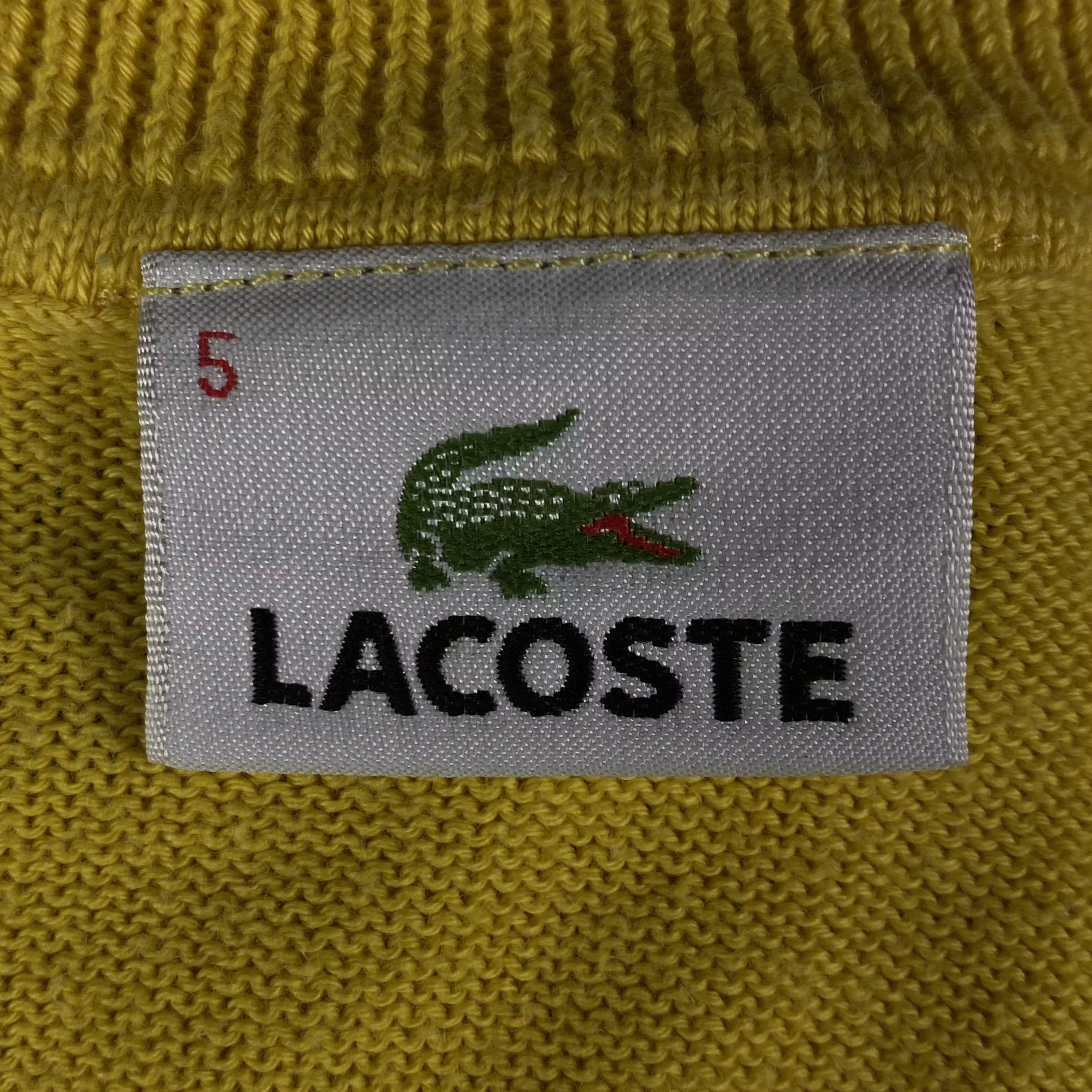 Lacoste × Vintage Mens Jumper V Neck Lacoste Vintage Size 5 Size US L / EU 52-54 / 3 - 5 Thumbnail