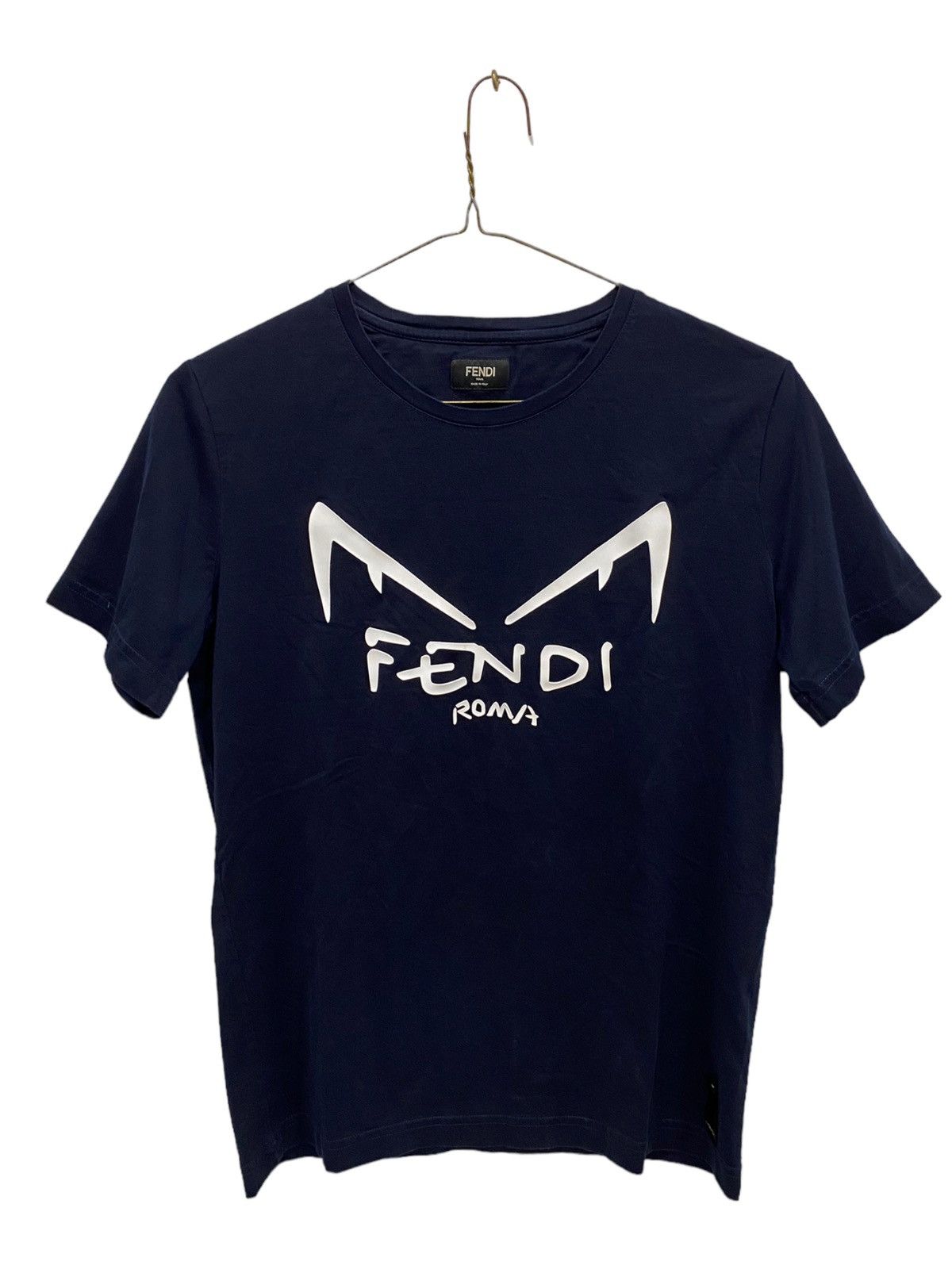 Fendi Fendi Monster Eyes Diabolic Navy T Shirt | Grailed