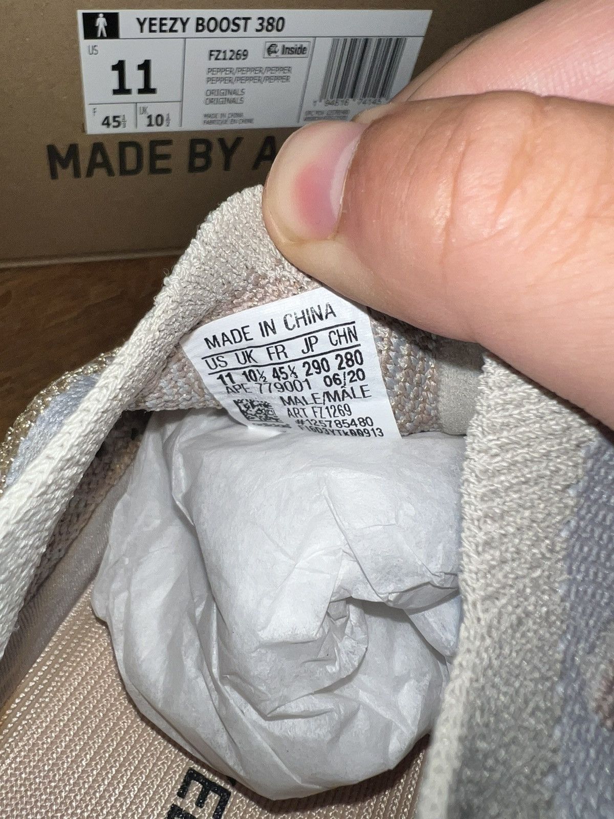 Adidas × Kanye West Size 11 - adidas Yeezy Boost 380 Pepper Size US 11 / EU 44 - 7 Thumbnail