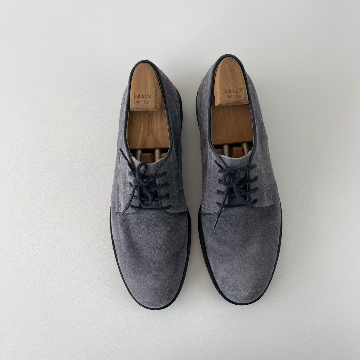 Tod's Tod’s Suede Derby Light Nubuk Oxford Shoes Light Blue Italy Size US 10 / EU 43 - 4 Thumbnail