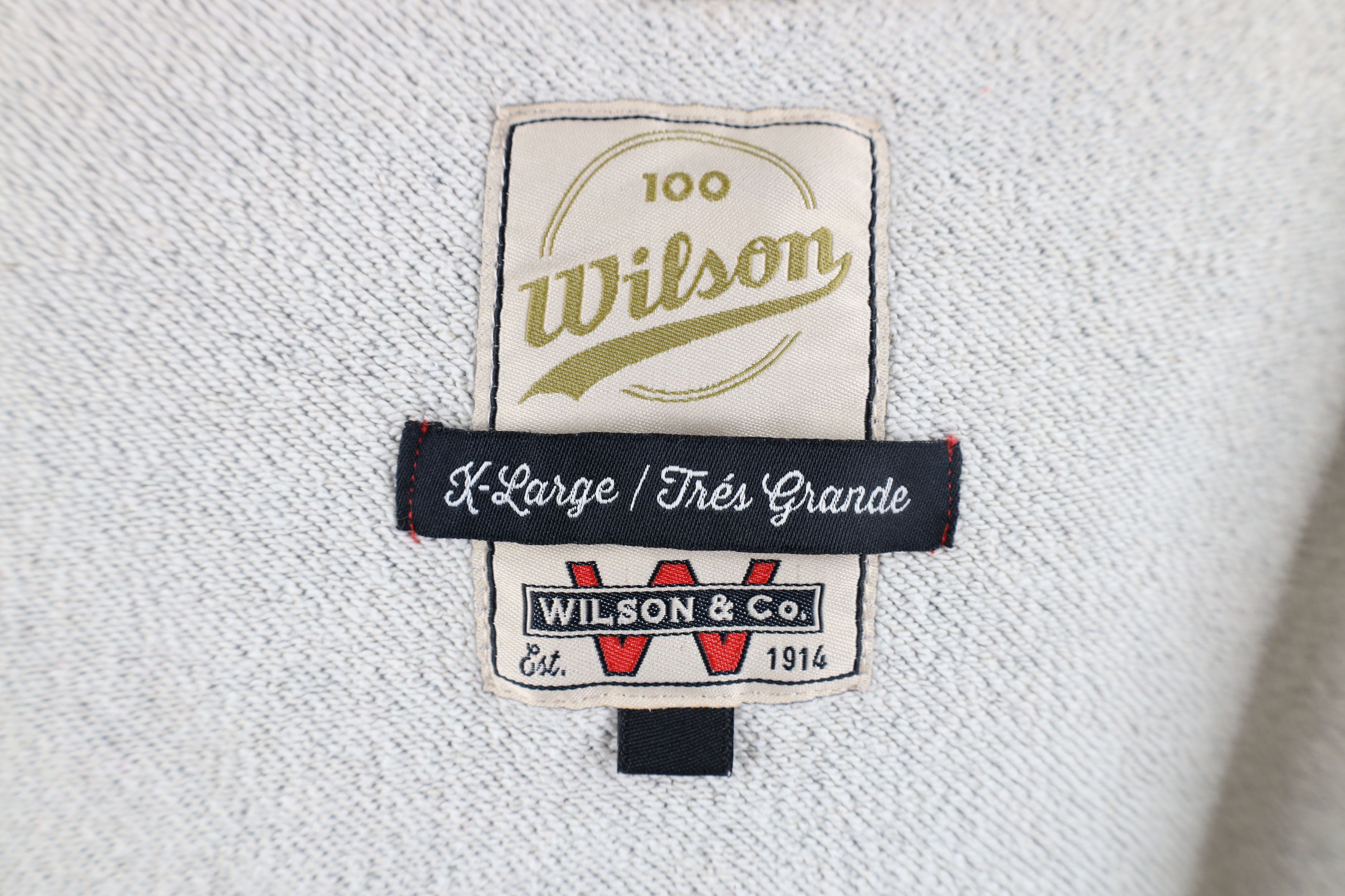 Vintage Vintage Y2K Wilson Anniversary Heavyweight Hoodie Sweatshirt Size US XL / EU 56 / 4 - 11 Thumbnail