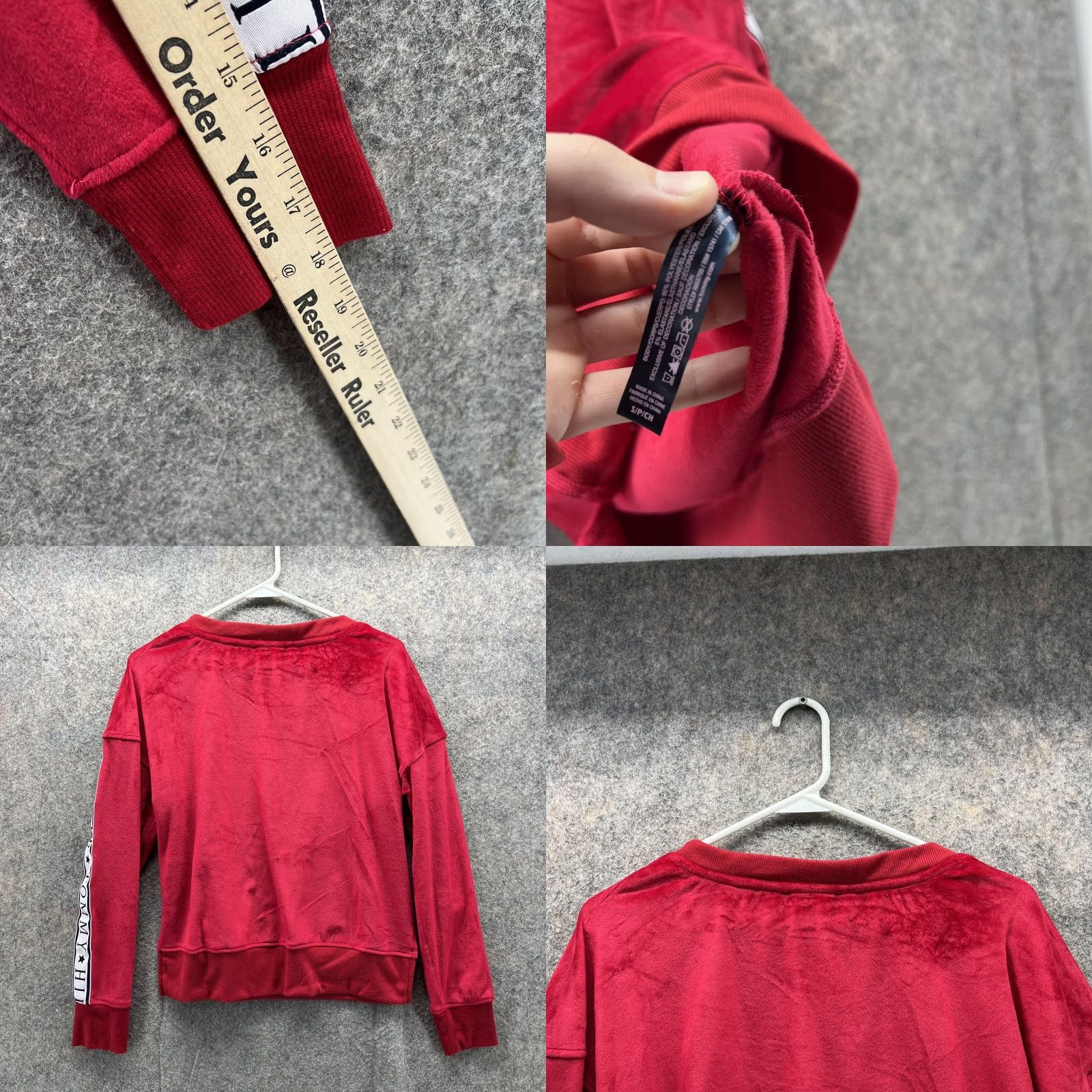 Tommy Hilfiger Tommy Hilfiger Sweater Women Small Red Crew Neck Fleece Pullover Logo Classic Knit Sweatshirt Pullover All Seasons Size S / US 4 / IT 40 - 8 Thumbnail