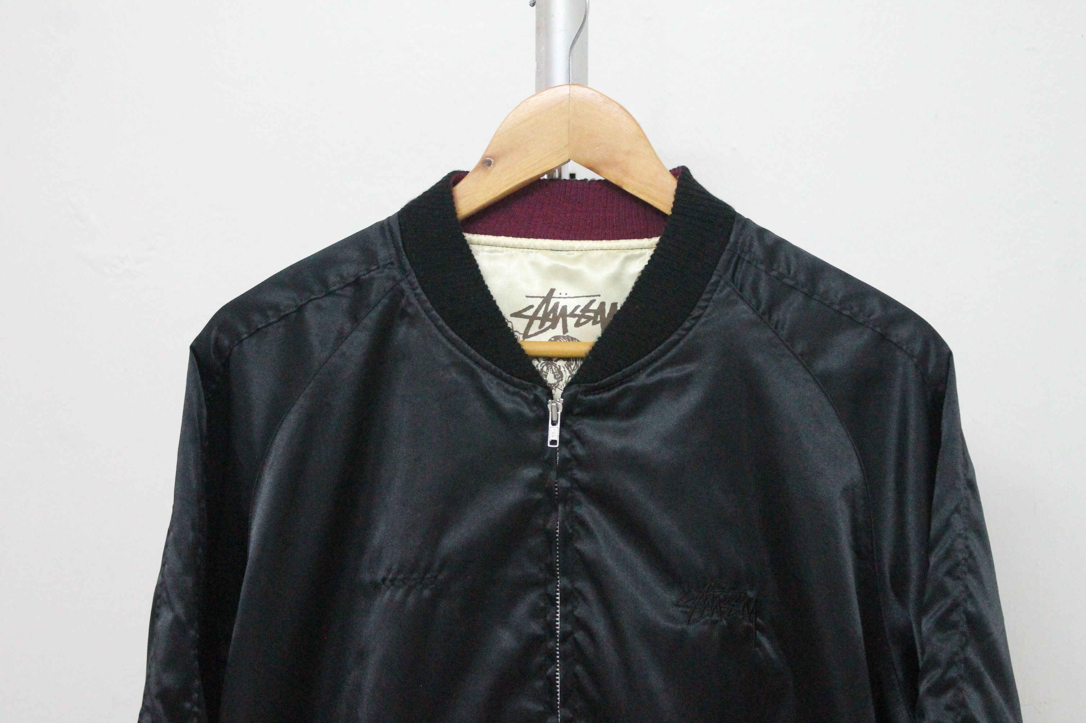Stussy Vintage STUSSY Yokohama Chapt 5th Anniversary Satin Jacket. Size US XL / EU 56 / 4 - 3 Thumbnail