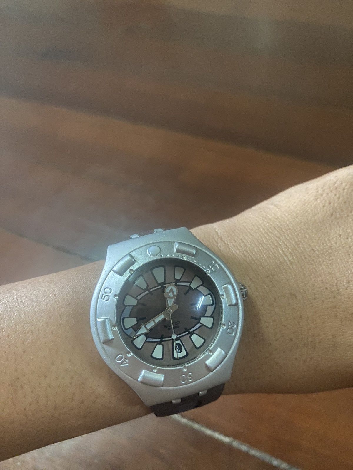 FIRE 🔥 VINTAGE SWATCH WATCH IRONY SCUBA 200 RADEO FLIP 1998