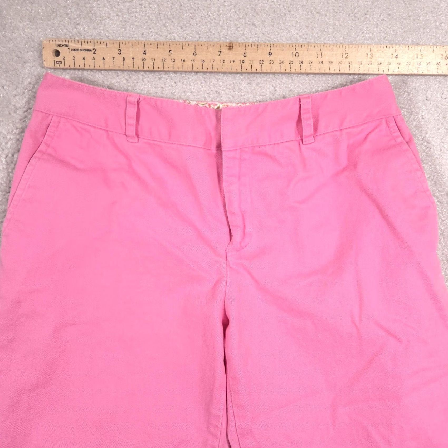 Jones New York Jones New York Sport Capri Pants Womens 6P Pink Twill Stretch Crop Chino Casual Size 28" / US 6 / IT 42 - 7 Thumbnail