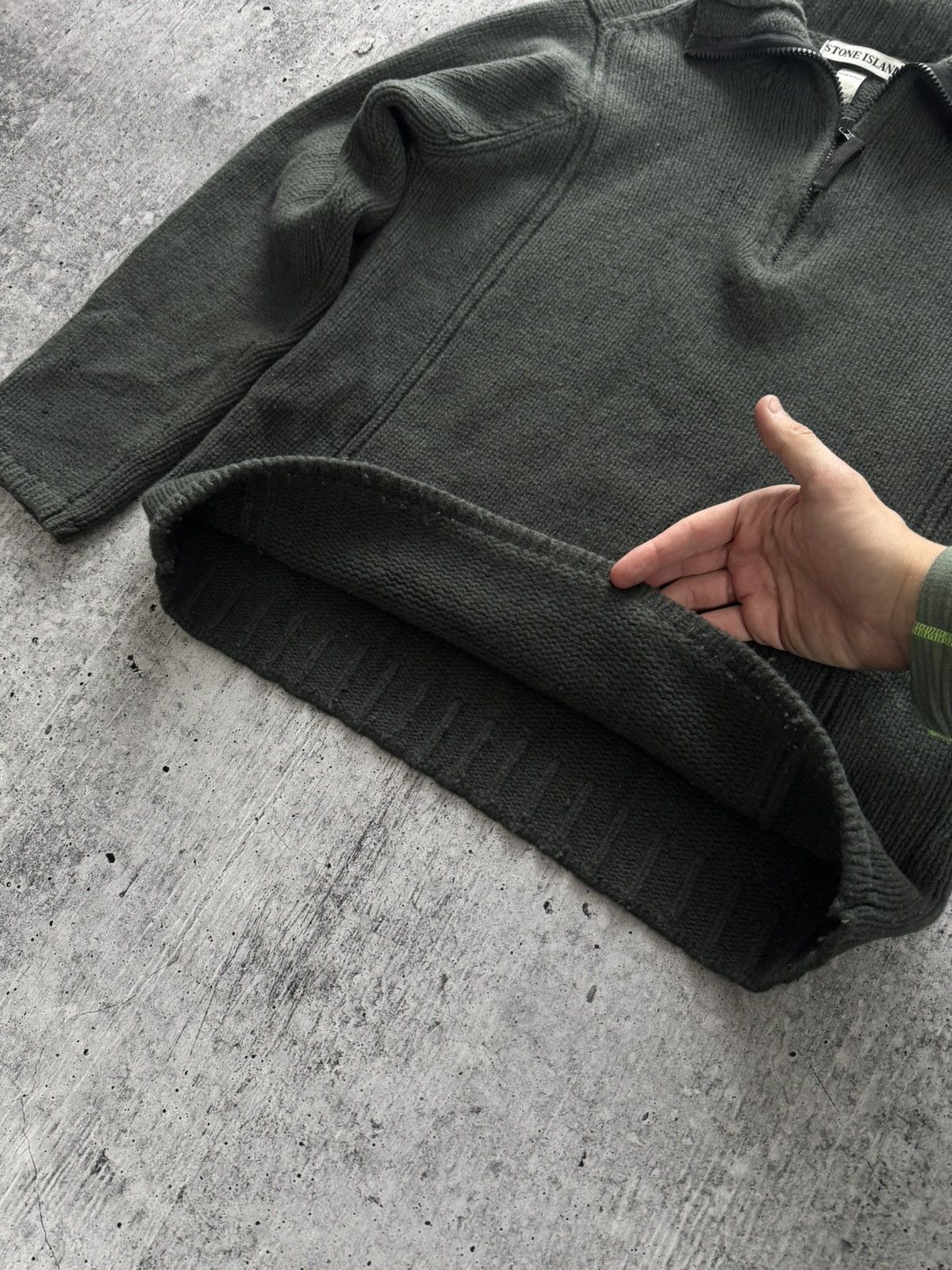 Stone Island Vintage Stone Island Sweater 2000s 1/3 Zip Knit Rare Size M Size US L / EU 52-54 / 3 - 6 Thumbnail