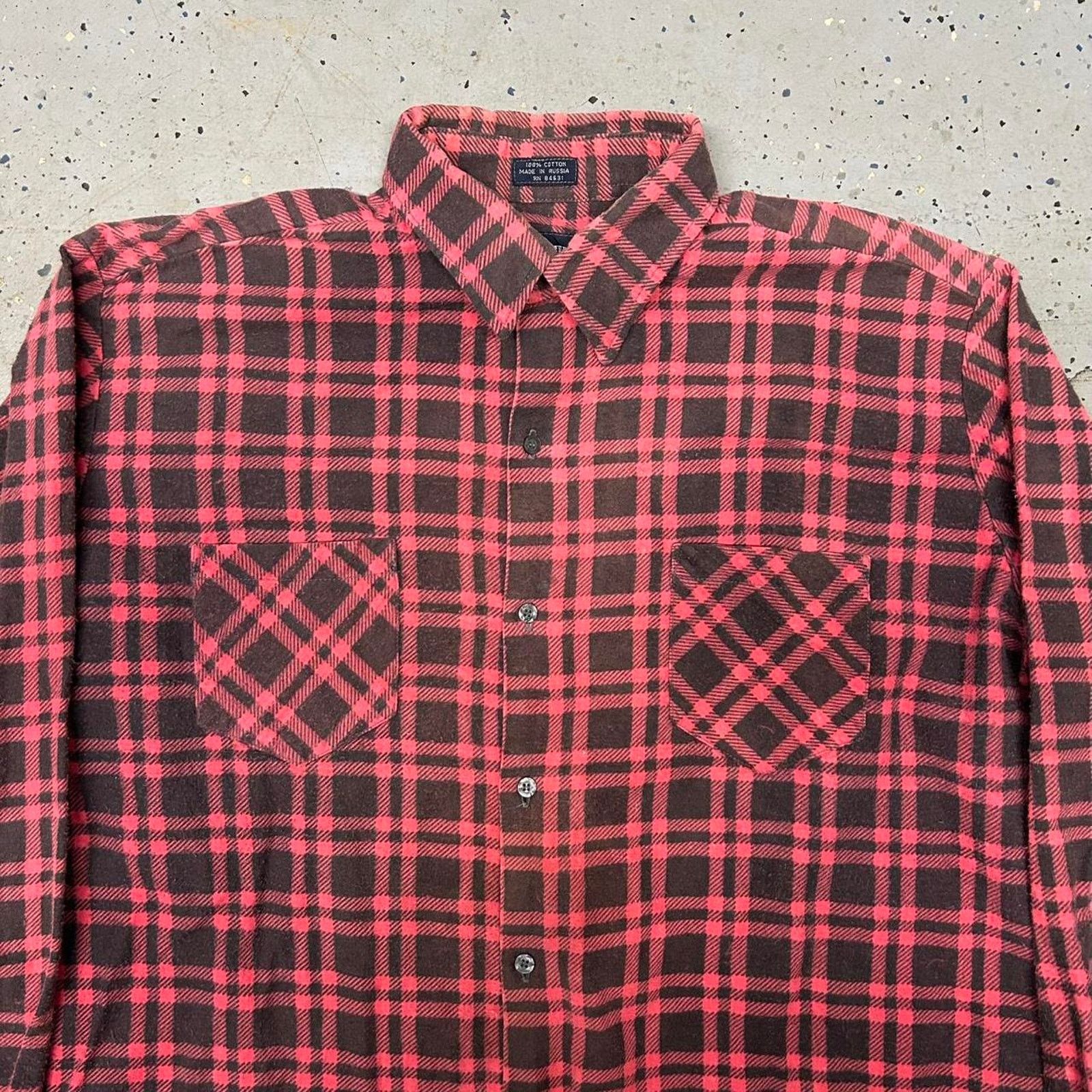 Other 80s vintage Big Yank red and black flannel shirt Size US XL / EU 56 / 4 - 2 Thumbnail