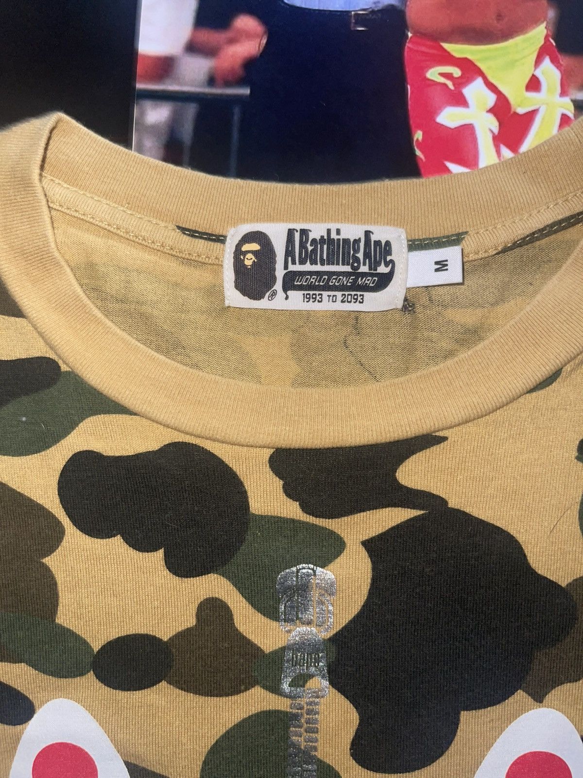 Bape Bape 1st Camo Shark Tee Yellow (M) Size US M / EU 48-50 / 2 - 3 Thumbnail
