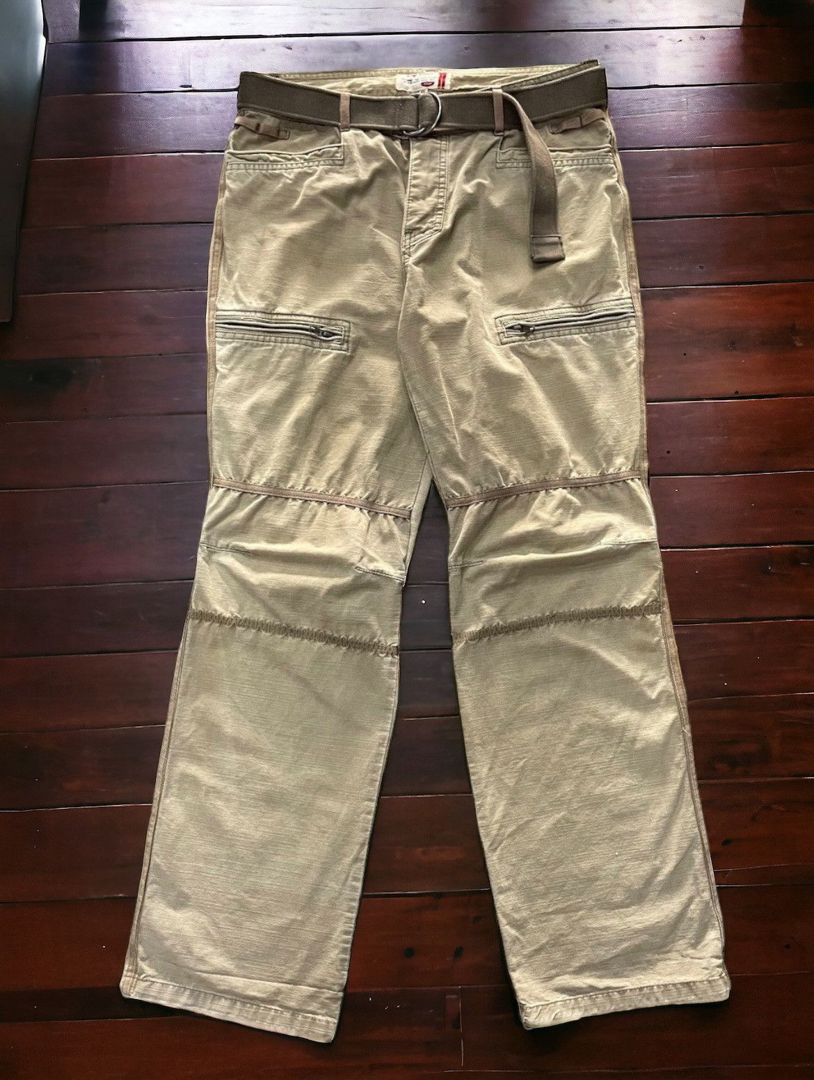 Tete Homme × semanticdesign Romp Street Japan Parachute Cargo Pants With Tactical Belt Size US 32 / EU 48 - 2 Thumbnail