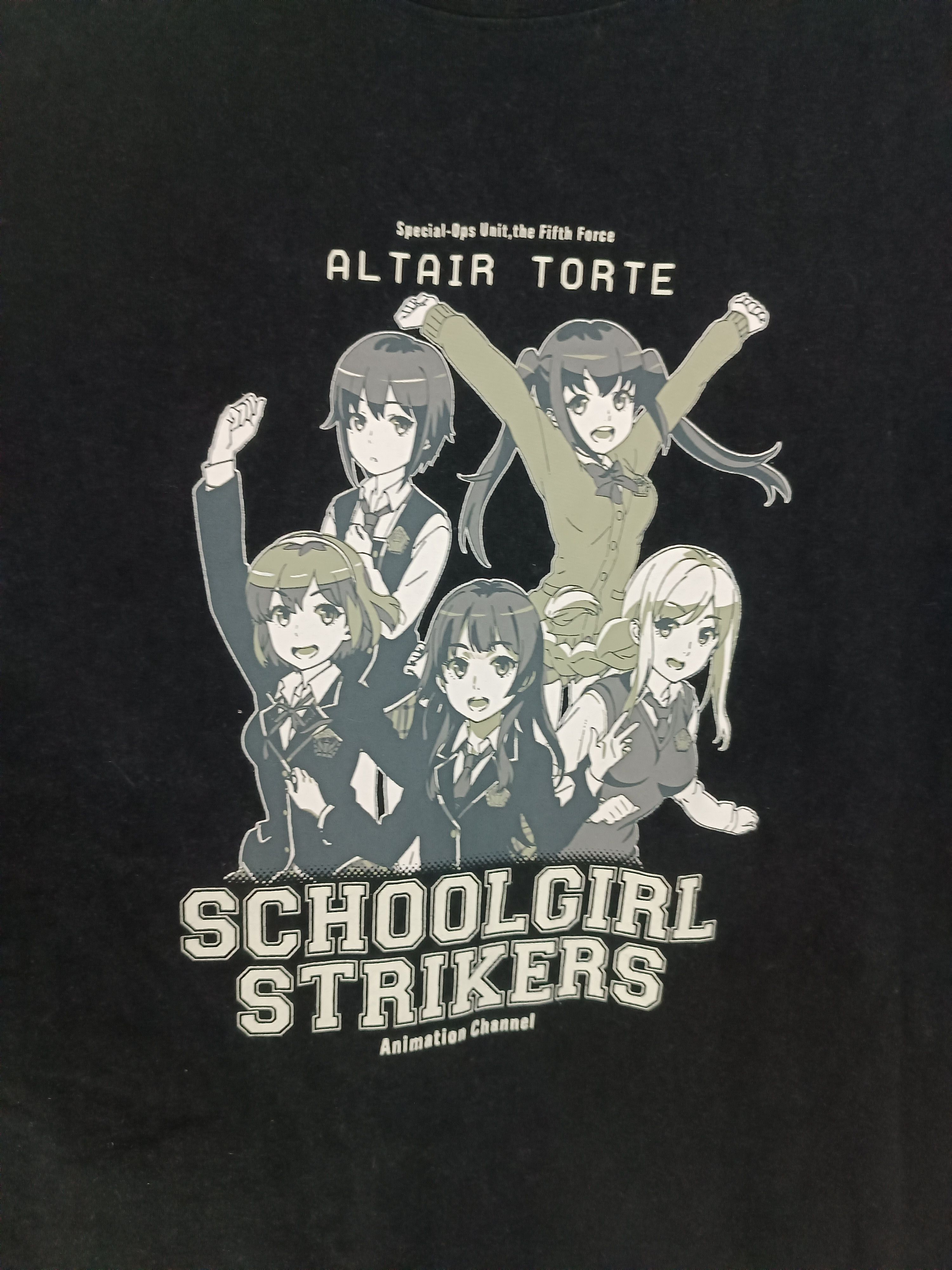 Anime VINTAGE SCHOOLGIRL STRIKERS ALTAIR TORTE ANIME TEE VERY RARE Size US L / EU 52-54 / 3 - 10 Thumbnail