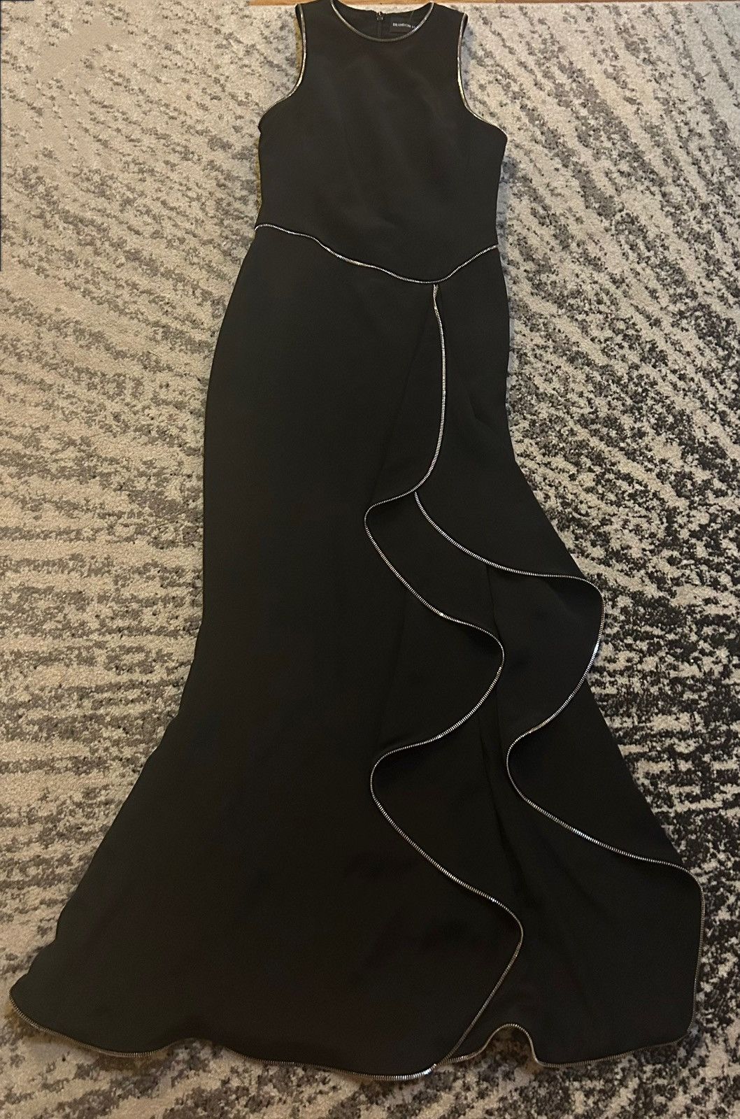 Brandon Maxwell Brandon Maxwell The Brynn Ruffled Mermaid Gown size US 2 Size XS / US 0-2 / IT 36-38 - 3 Thumbnail