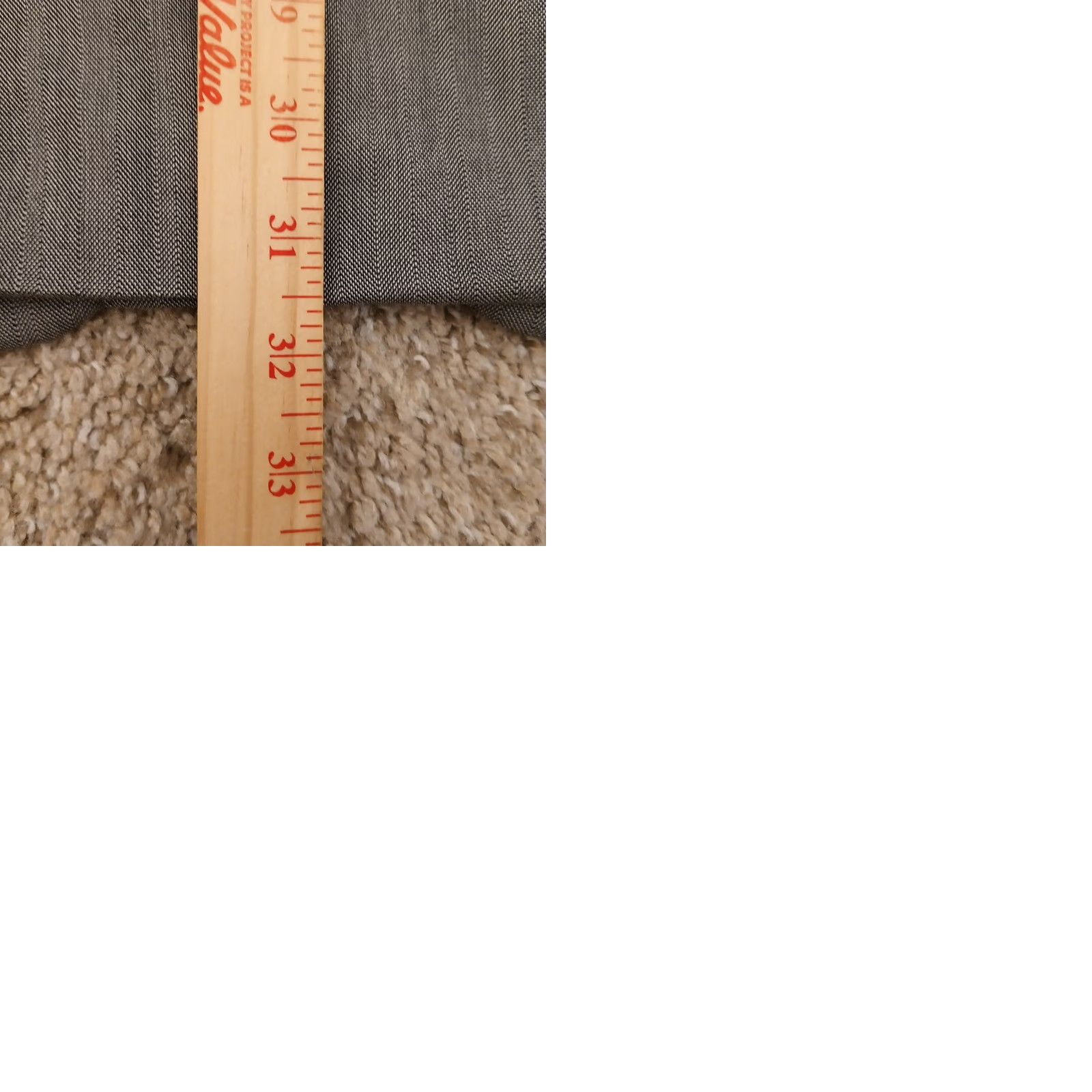 Haggar Haggar Blazer Mens 48 Gray Herringbone Polyester Blend Two Button Single Vent Jacket Coat Notch Lapel Men Regular 2 Piece Vintage No Size 48R - 9 Thumbnail