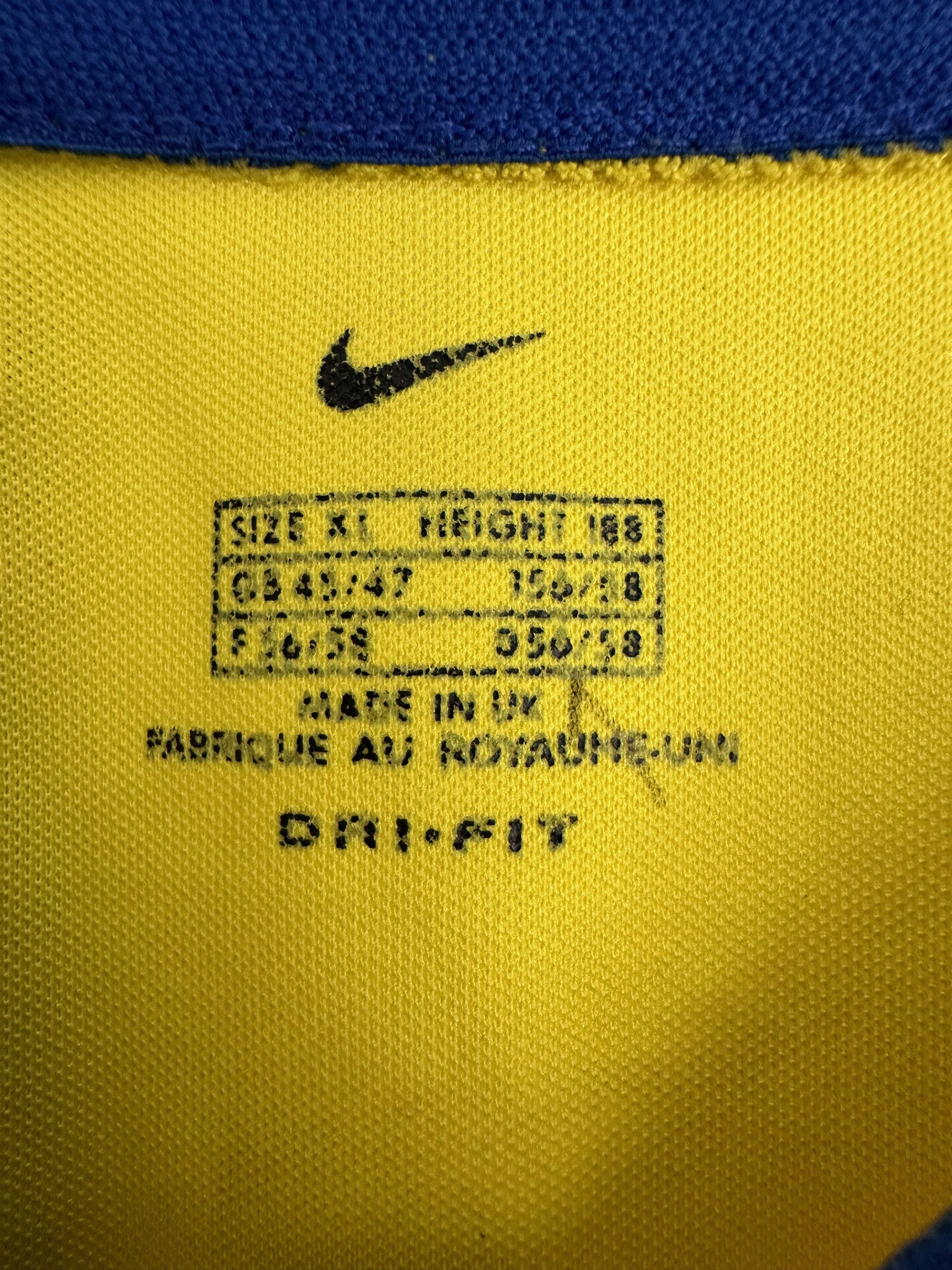 Nike 2002 Replica Leeds Away Soccer Jersey Football shirt Size US XL / EU 56 / 4 - 5 Thumbnail