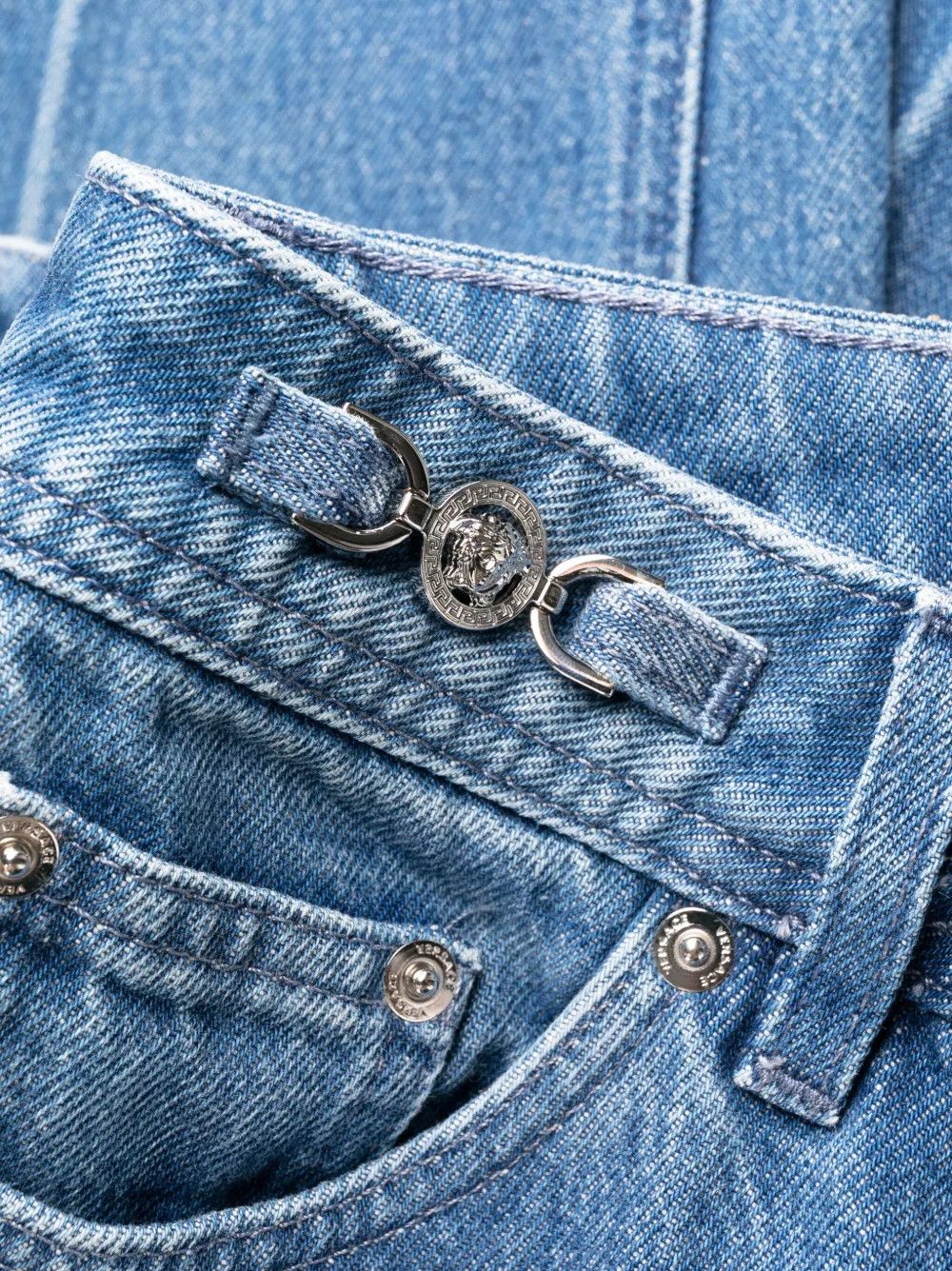 Versace o1y0226 Denim Pant in Blue Size 27" / US 4 / IT 40 - 6 Thumbnail