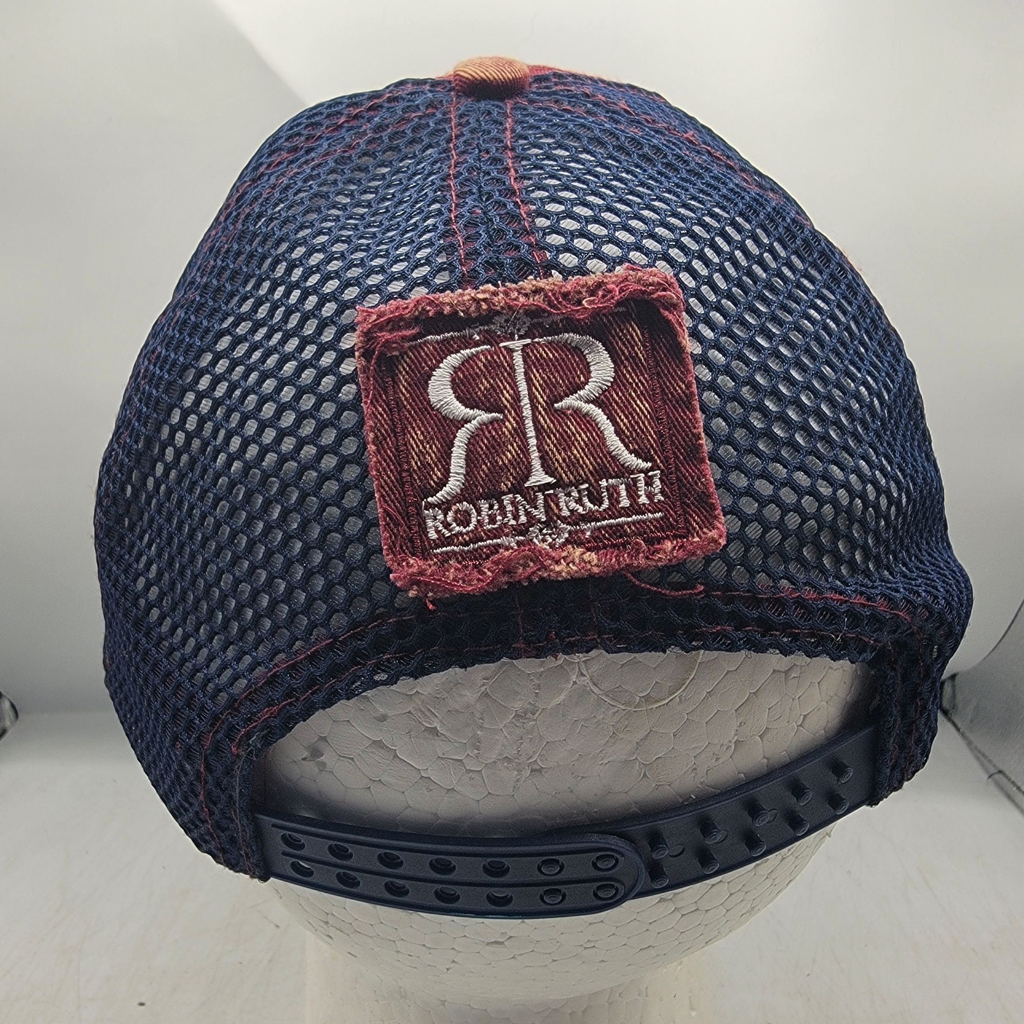 Robin Ruth Robin Ruth New York Original Red Blue Trucker Hat Cap Casual Size ONE SIZE - 3 Thumbnail
