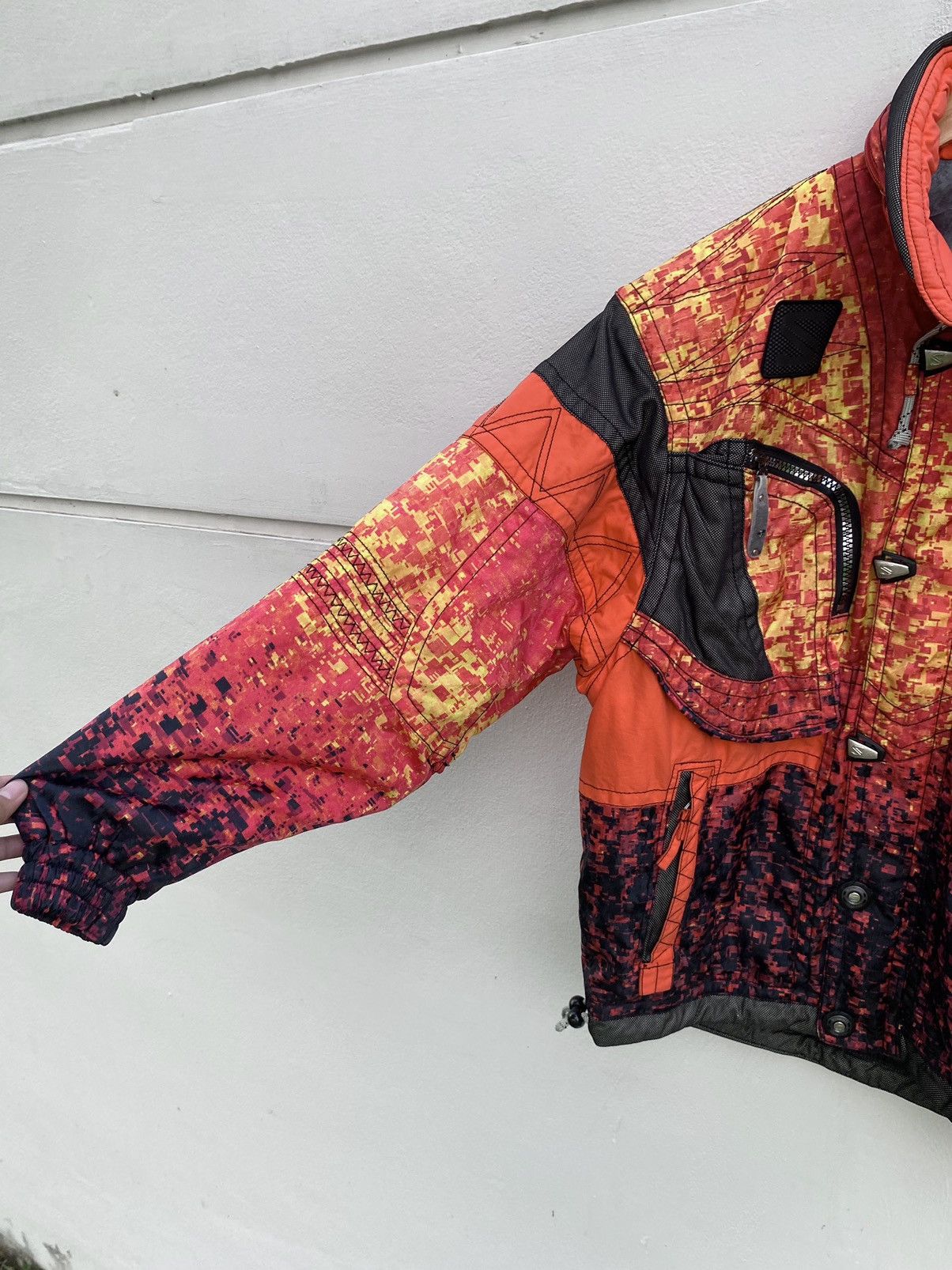 Salomon × Vintage Vintage Salomon Bomber Fire Jacket Size US L / EU 52-54 / 3 - 3 Thumbnail
