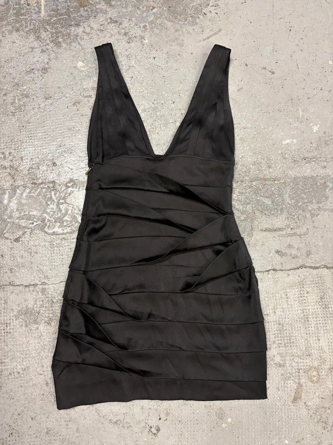 Roberto Cavalli 2000s Robero Cavalli Black Silk Dress Size M / US 6-8 / IT 42-44 - 6 Thumbnail