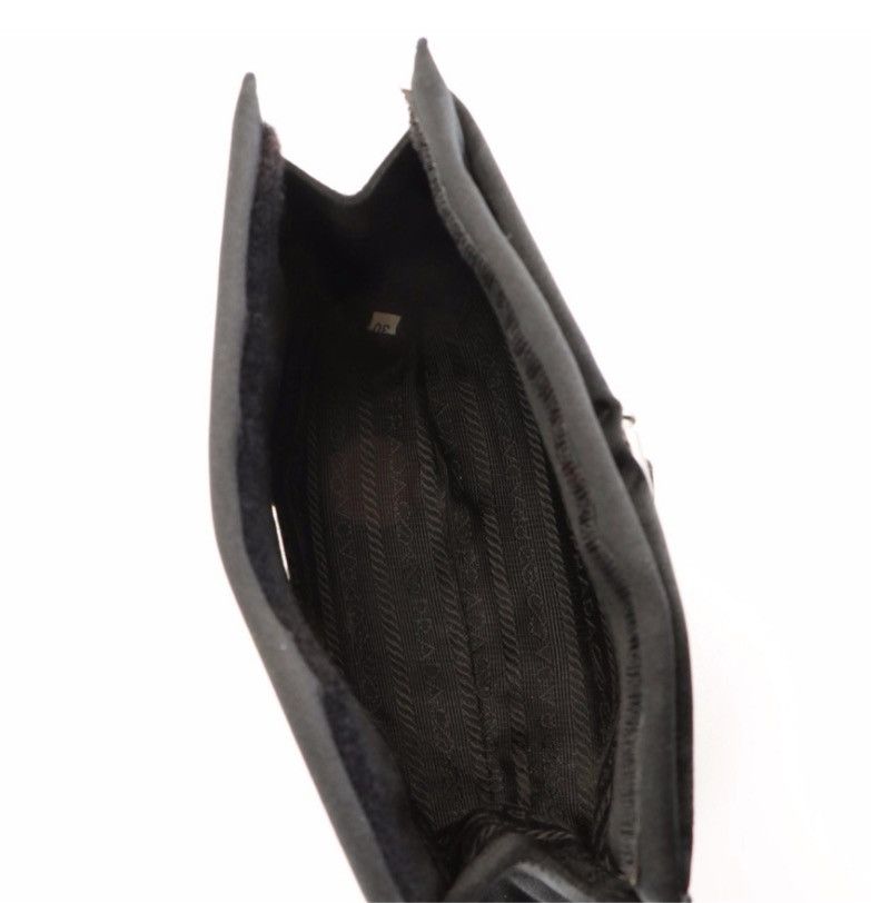 Prada Prada Raso Black Satin Drawstring Pouch / Clutch Evening Bag Size ONE SIZE - 5 Thumbnail